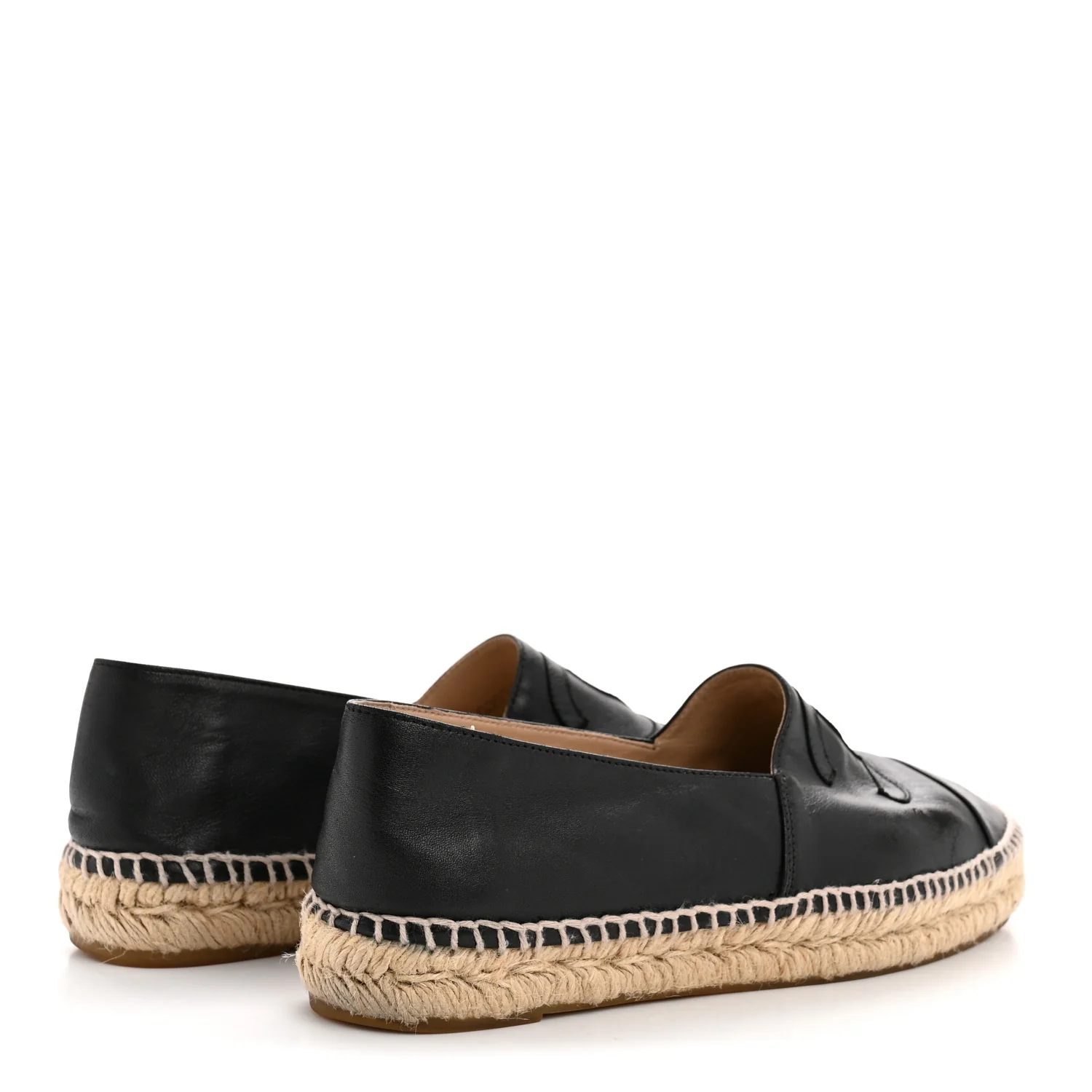 Lambskin CC Espadrilles 39 Black - Image 5