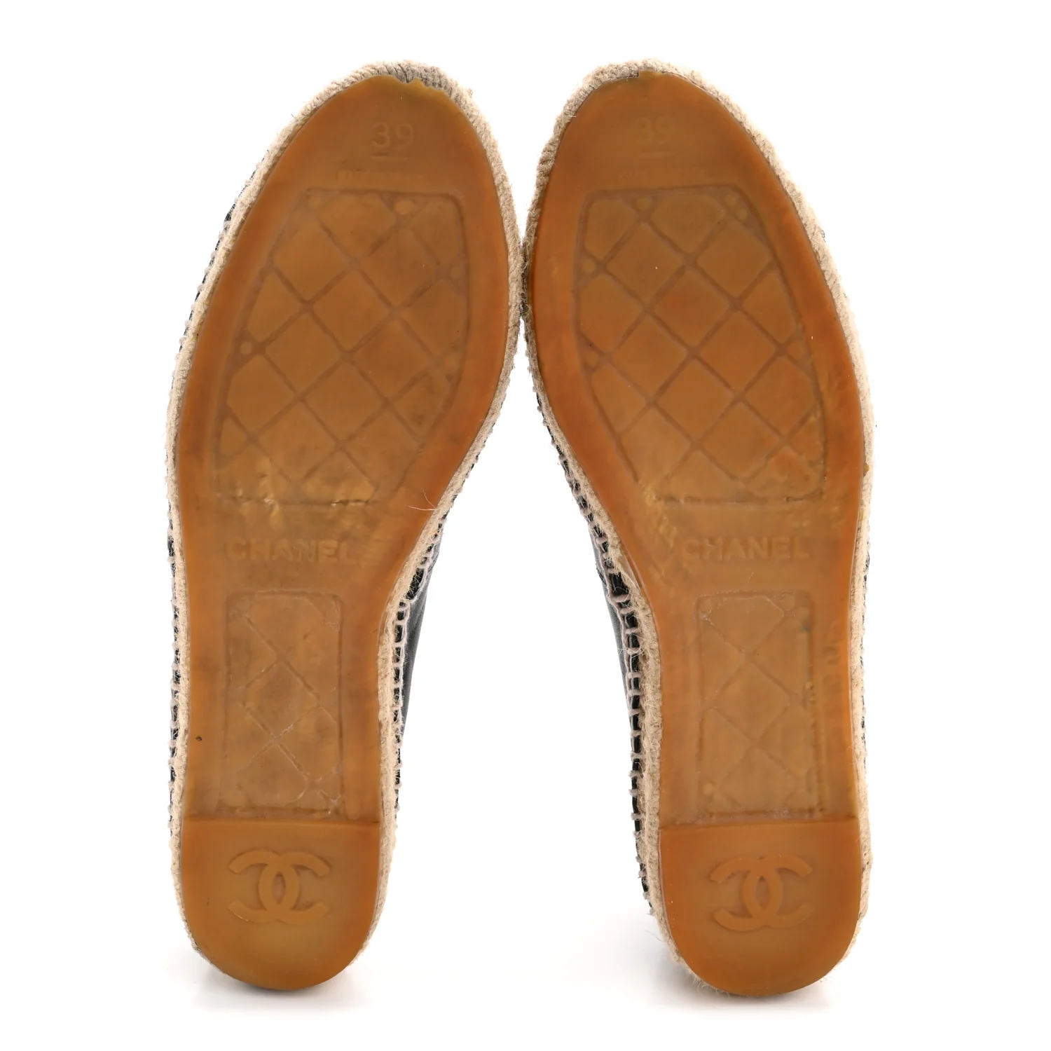 Lambskin CC Espadrilles 39 Black - Image 6