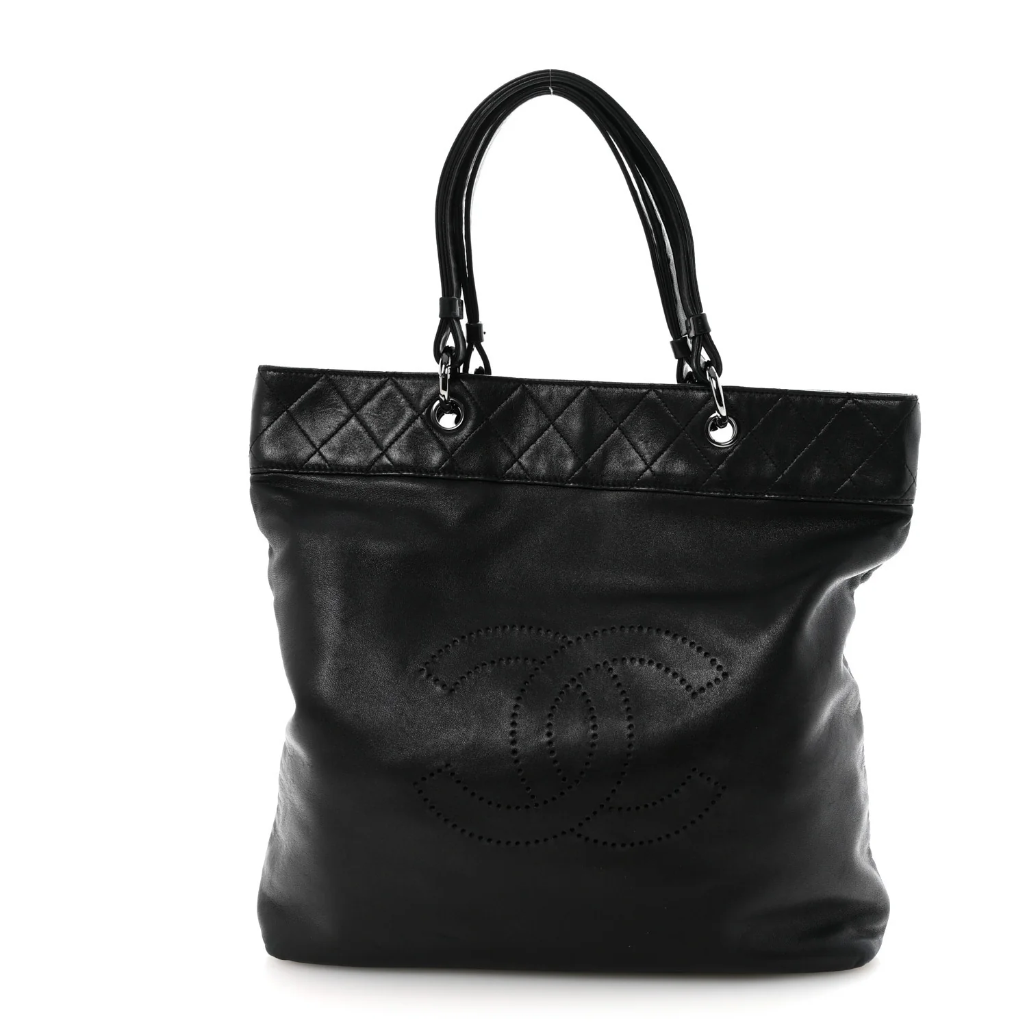 Lambskin CC Shoulder Bag Black