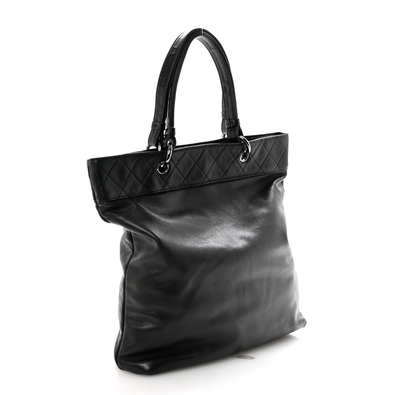 Lambskin CC Shoulder Bag Black - Image 3