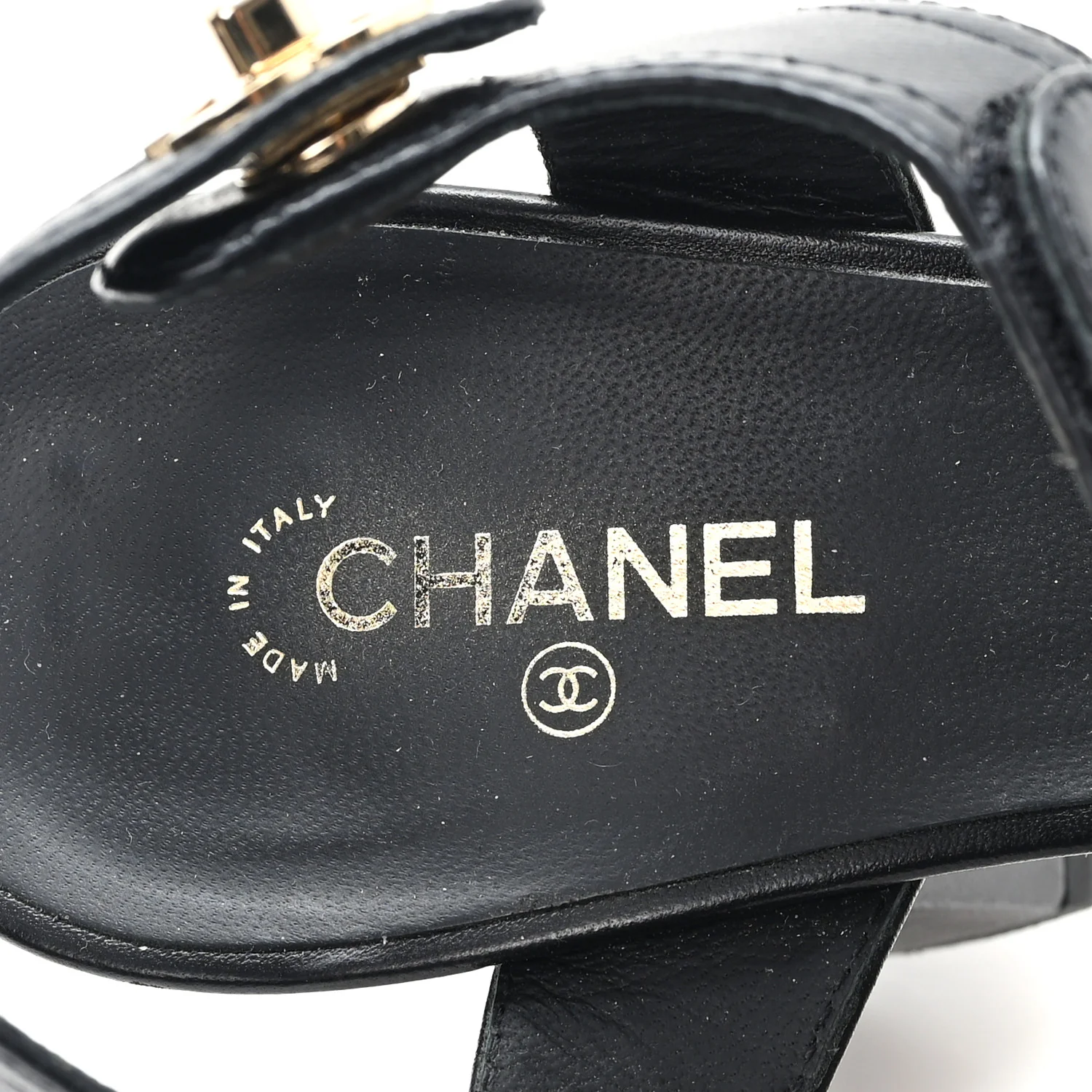 Lambskin CC Turnlock Sandals 41 Black - Image 8