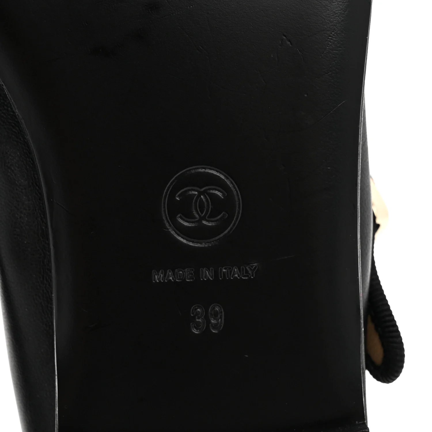 Lambskin Charm Mary Jane Flats 39 Black - Image 7