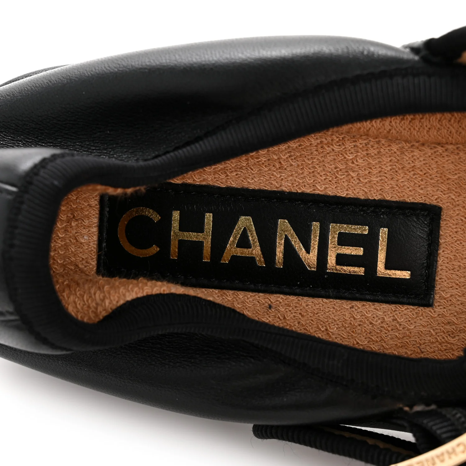 Lambskin Charm Mary Jane Flats 39 Black - Image 8