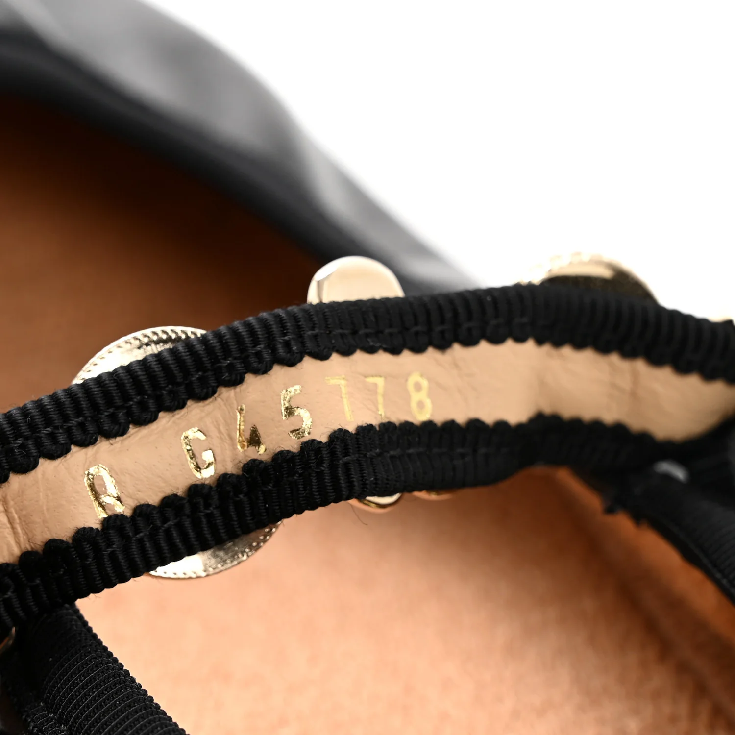 Lambskin Charm Mary Jane Flats 39 Black - Image 9