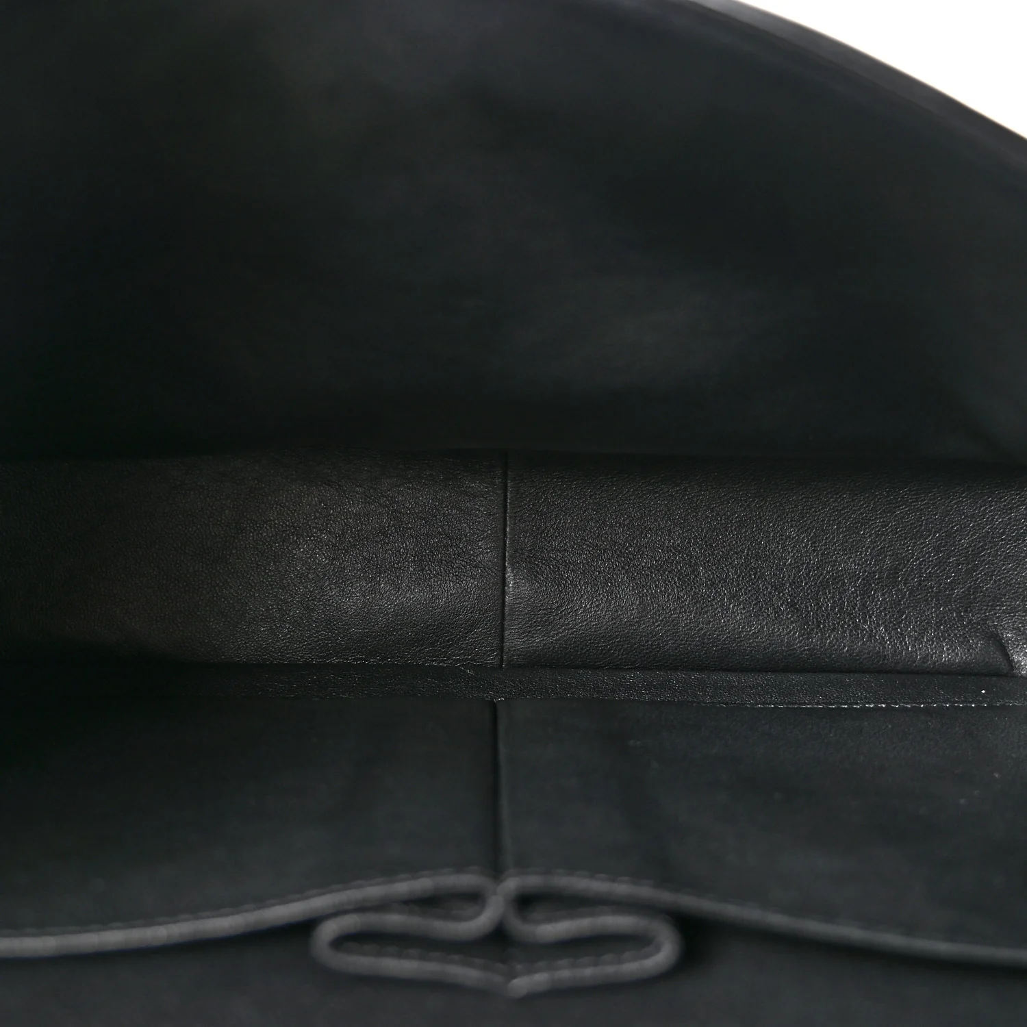 Lambskin Chevron Quilted Jumbo Double Flap Black - Image 5