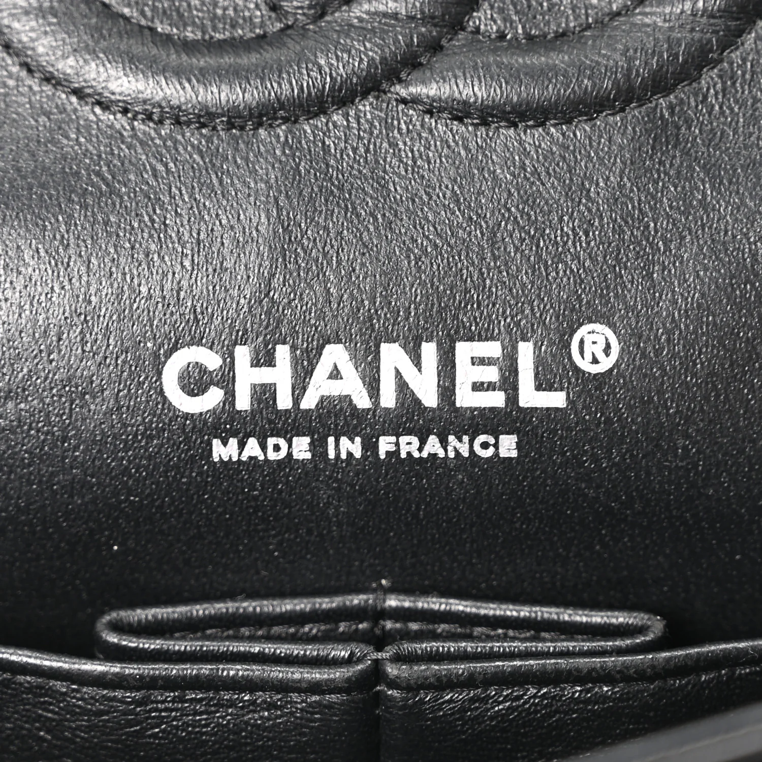 Lambskin Chevron Quilted Medium Double Flap So Black - Image 6