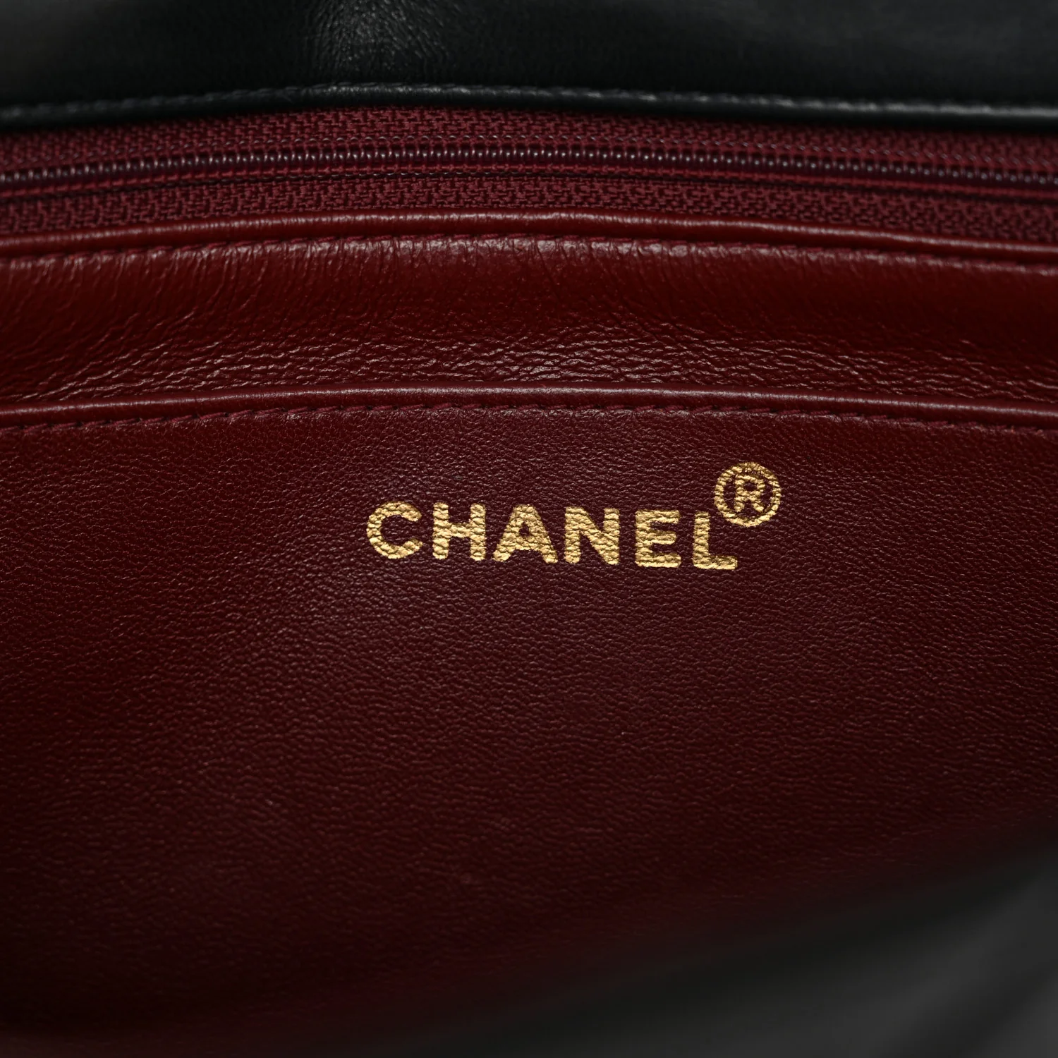 Lambskin Chevron Quilted Mini Kelly Flap Black - Image 6