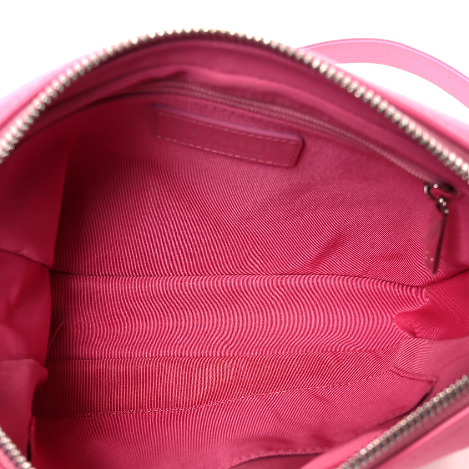 Lambskin Chevron Quilted Small Promenade Camera Case Pink - Image 5