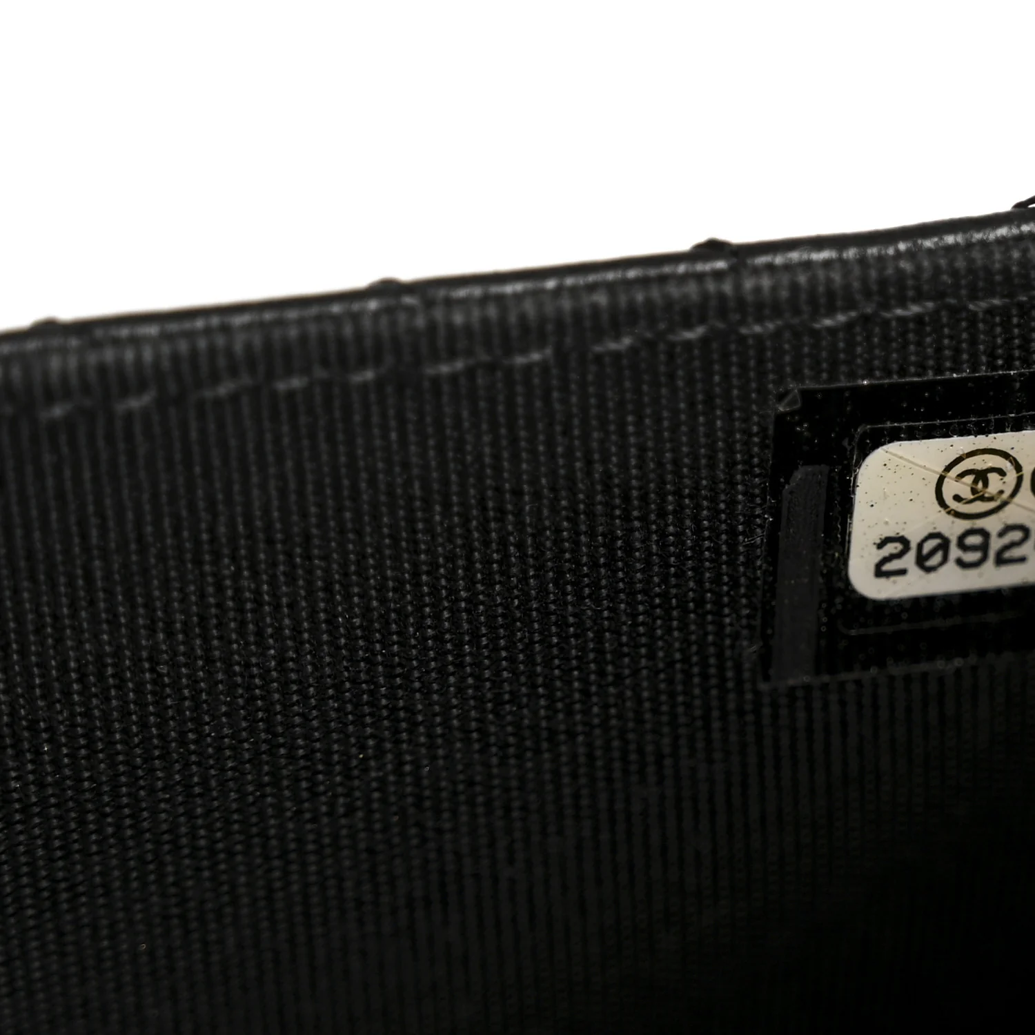 Lambskin Chevron Quilted Wallet On Chain WOC So Black - Image 8