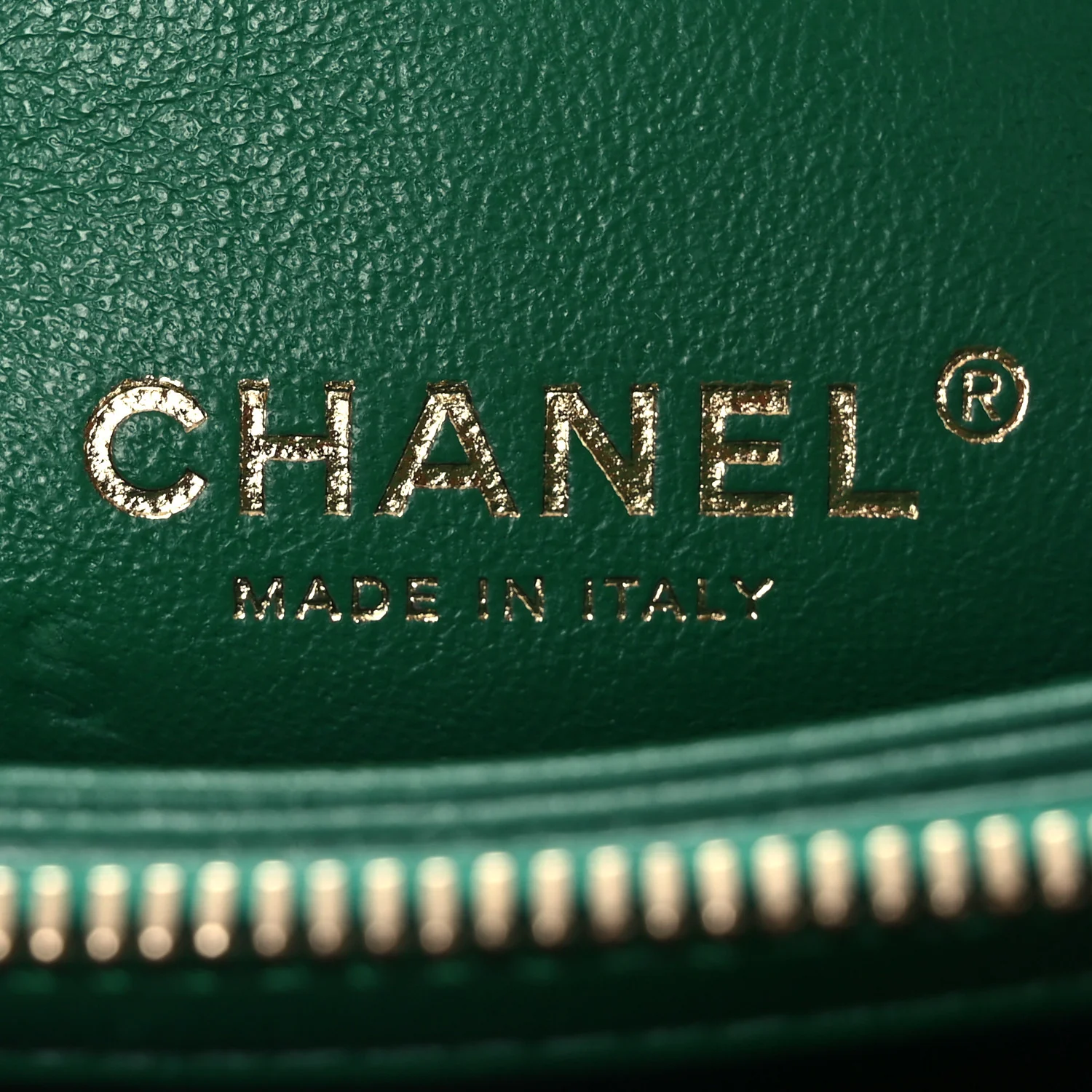 Lambskin Chevron Stitched Envelope Flap Bag Green - Image 6