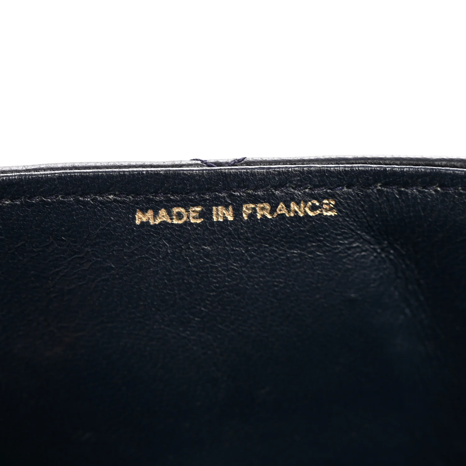 Lambskin Diamond Stitch Envelope Single Flap Black - Image 7