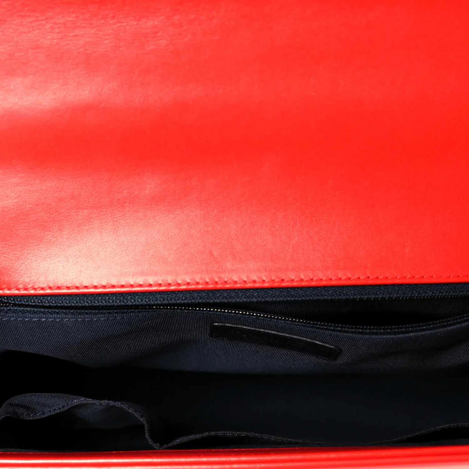 Lambskin Embossed New Medium Boy Cube Flap Red - Image 5