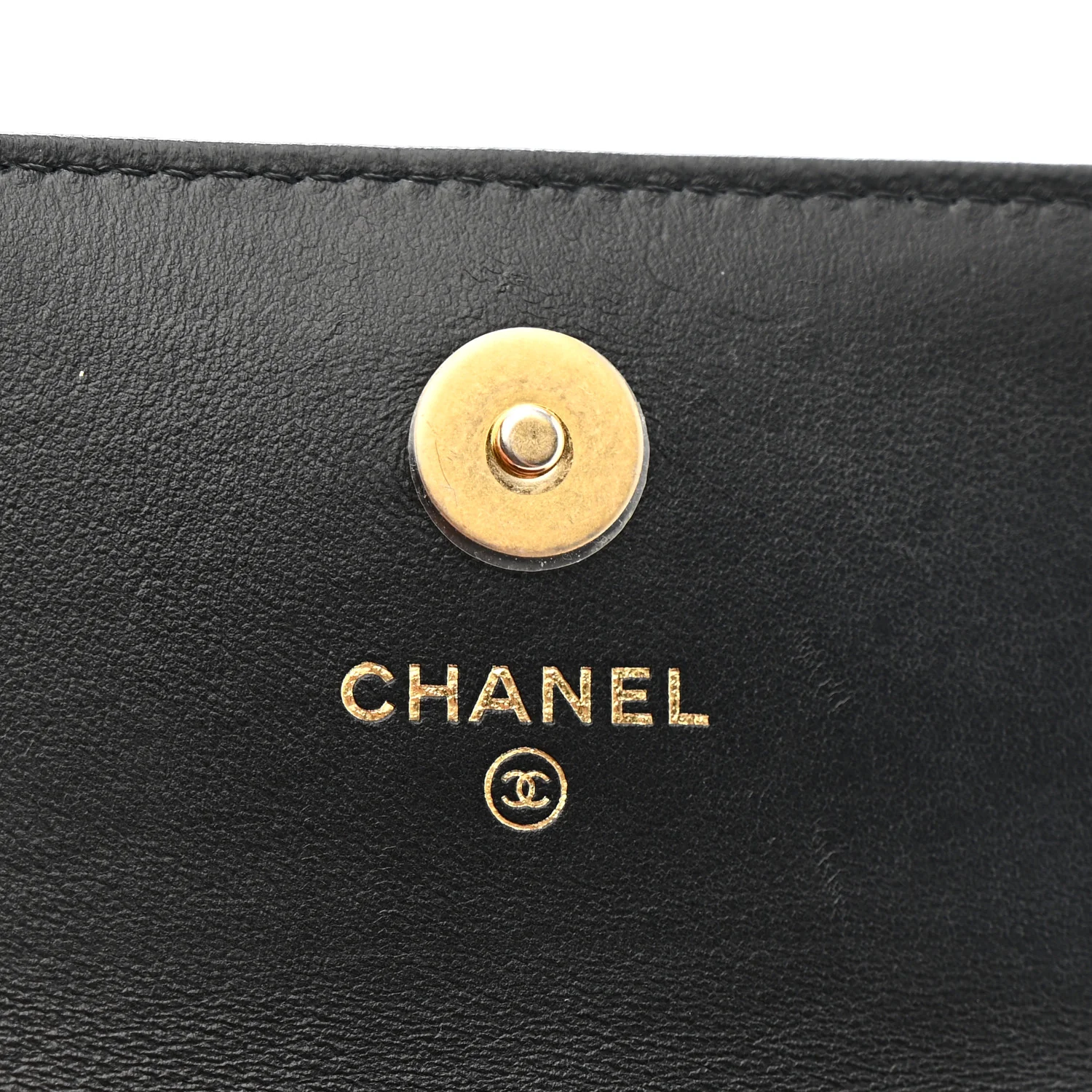 Lambskin Enamel Quilted Pending CC Flap Belt Bag Black - Image 6