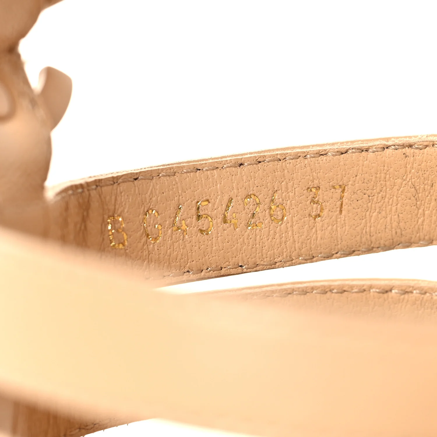 Lambskin Espadrille Sandals 37 Beige - Image 7