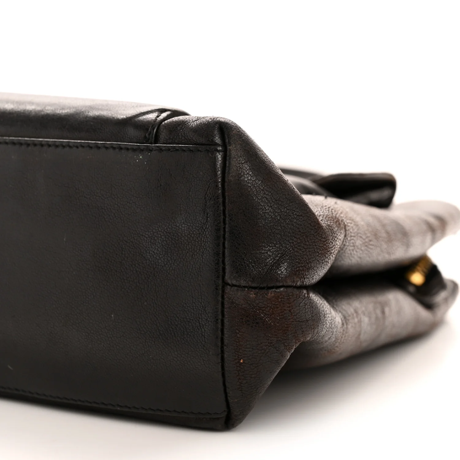Lambskin Flap Shoulder Bag Black - Image 10