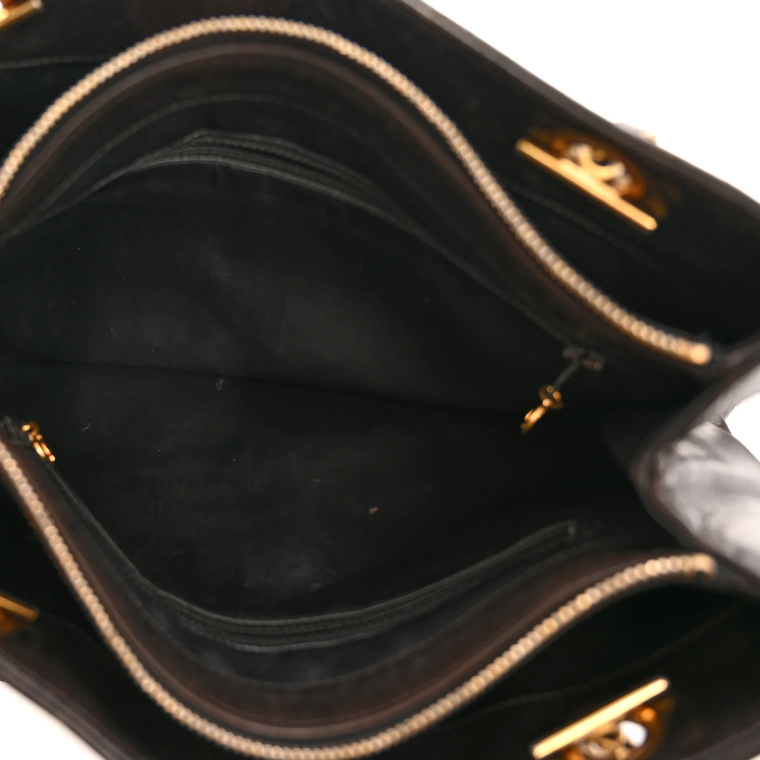 Lambskin Flap Shoulder Bag Black - Image 5