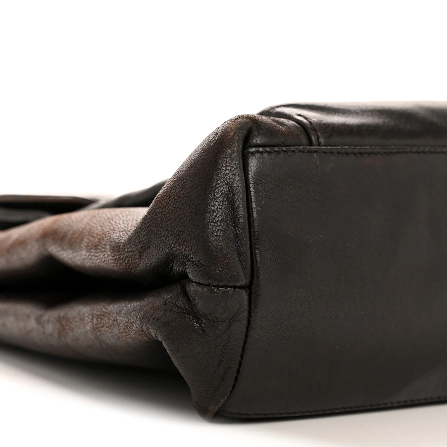 Lambskin Flap Shoulder Bag Black - Image 9