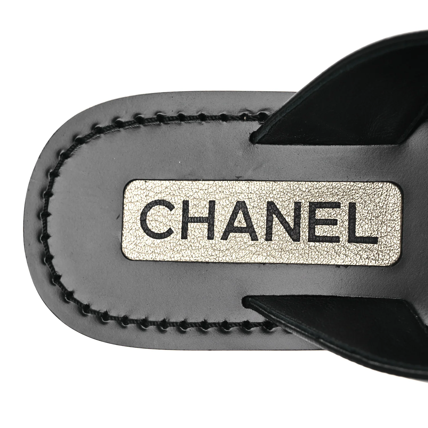 Lambskin Grosgrain Bow Pearl Thong Sandals 39 Black - Image 18