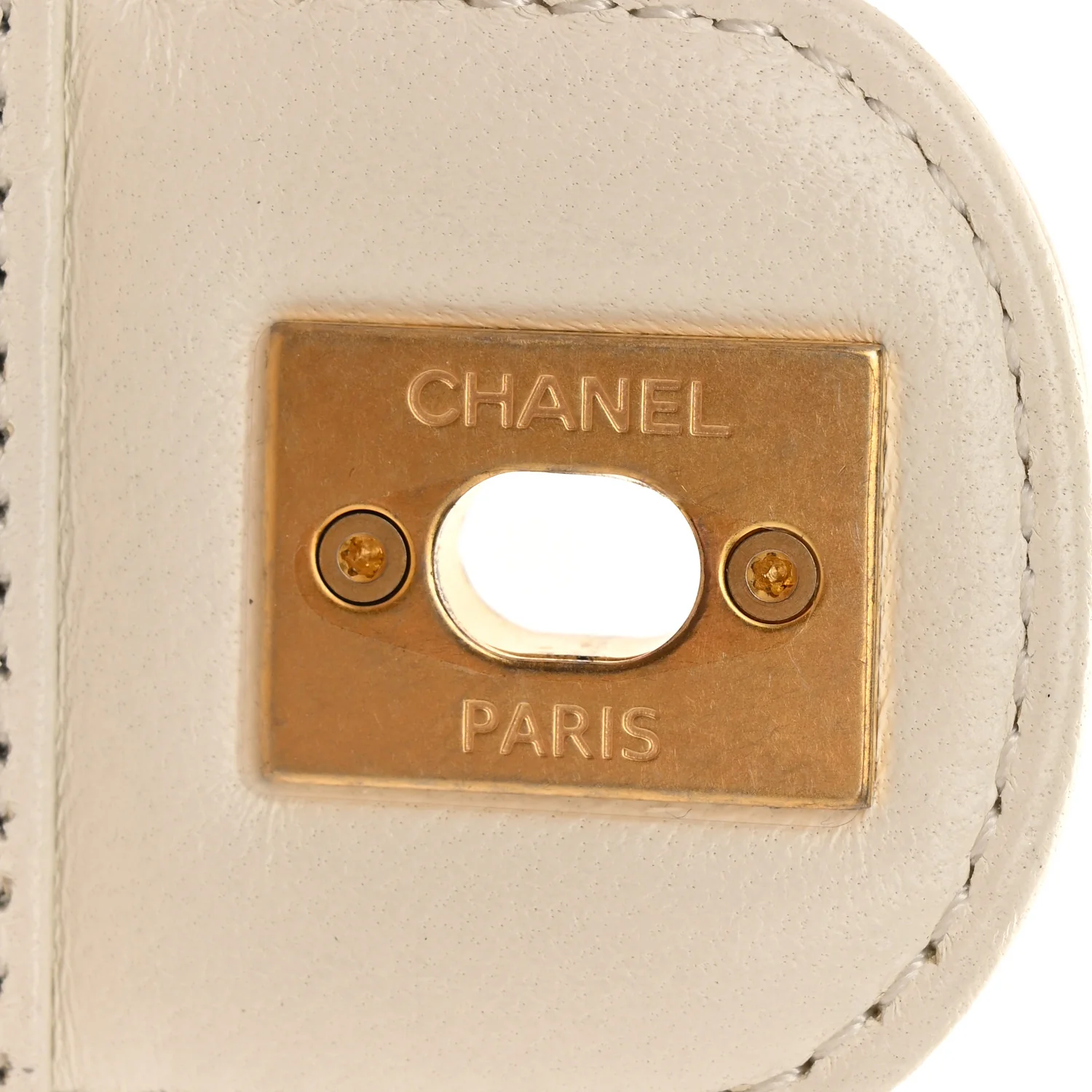Lambskin Handle Crush Top Handle Flap Bag White - Image 11