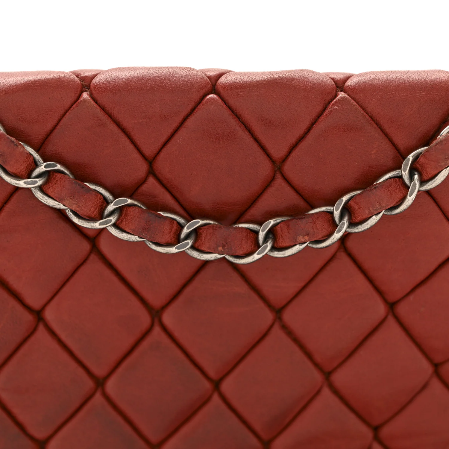 Lambskin Large New Bubble Flap Red - Image 13