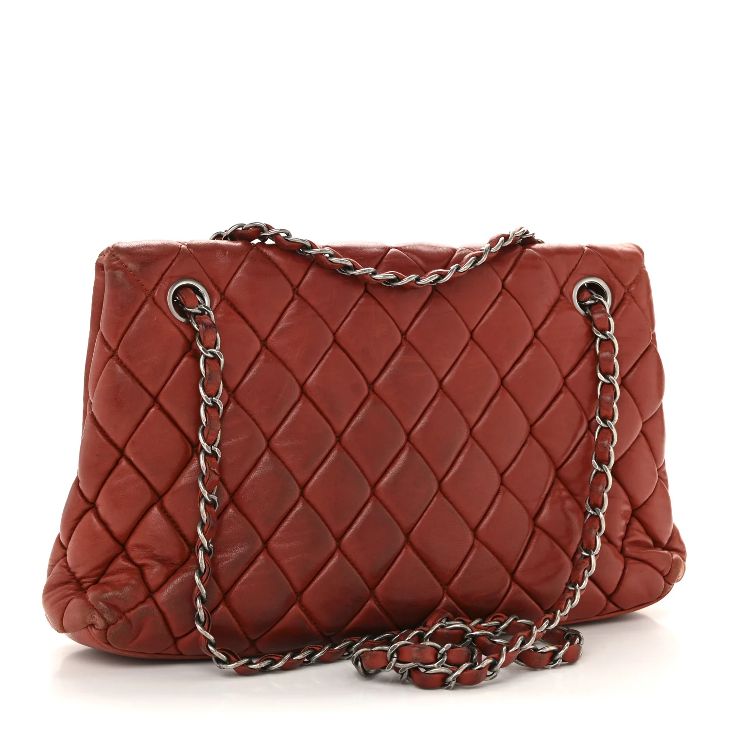Lambskin Large New Bubble Flap Red - Image 3