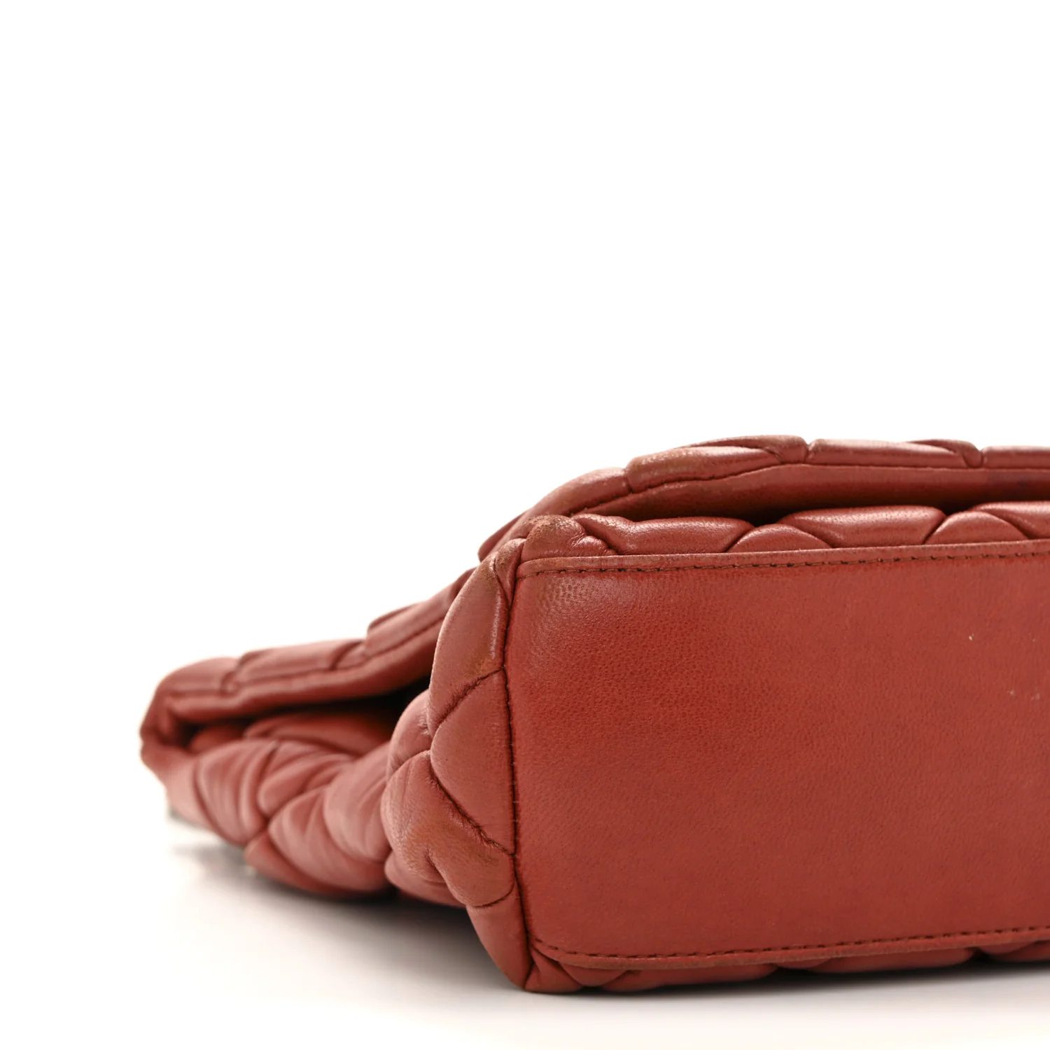 Lambskin Large New Bubble Flap Red - Image 9