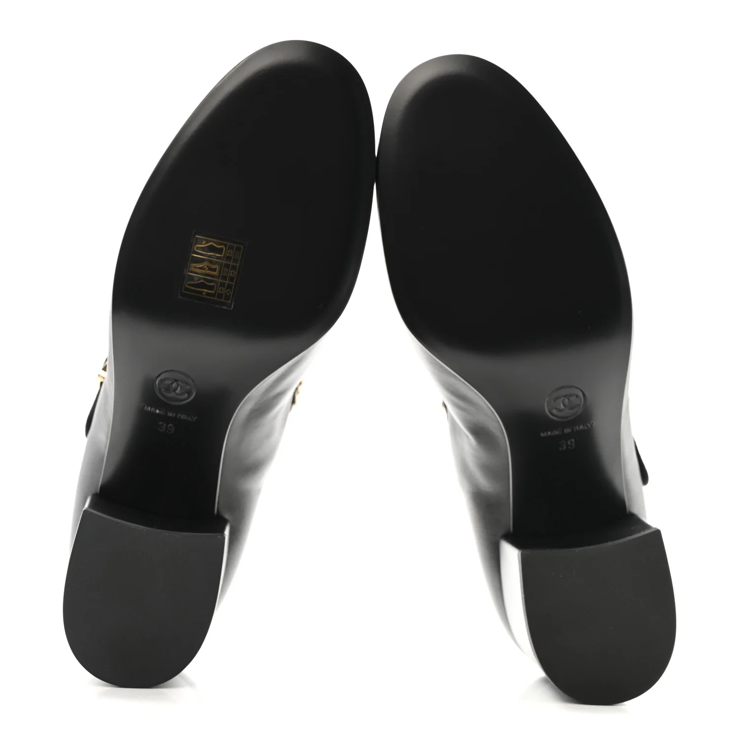 Lambskin Mary Jane Charm Pumps 39 Black - Image 6