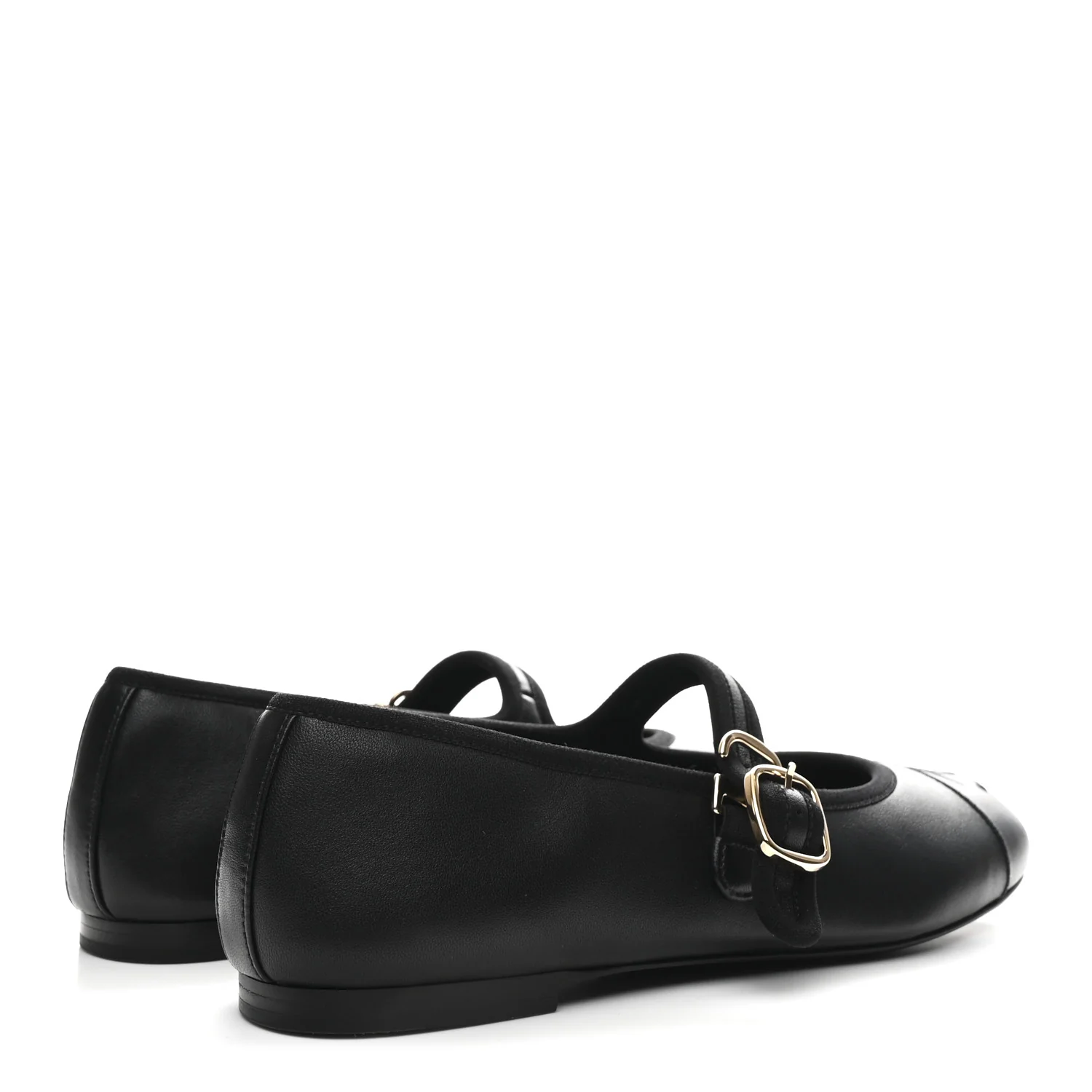 Lambskin Mary Jane Flats 37 Black - Image 5
