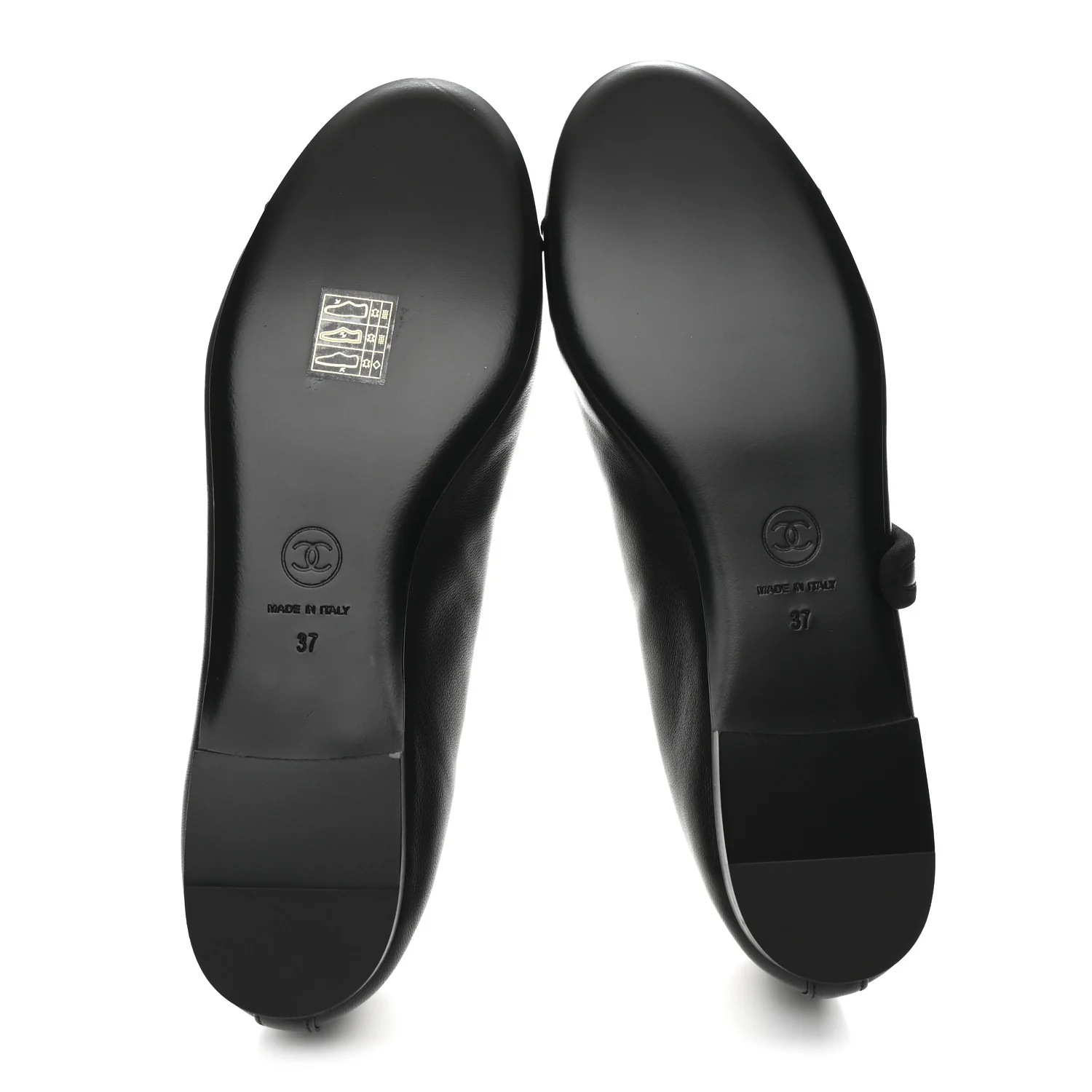 Lambskin Mary Jane Flats 37 Black - Image 6
