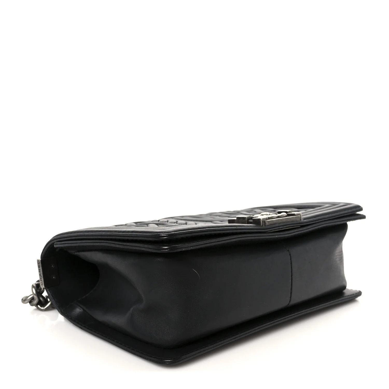 Lambskin Medium Celtic Boy Flap Black - Image 4