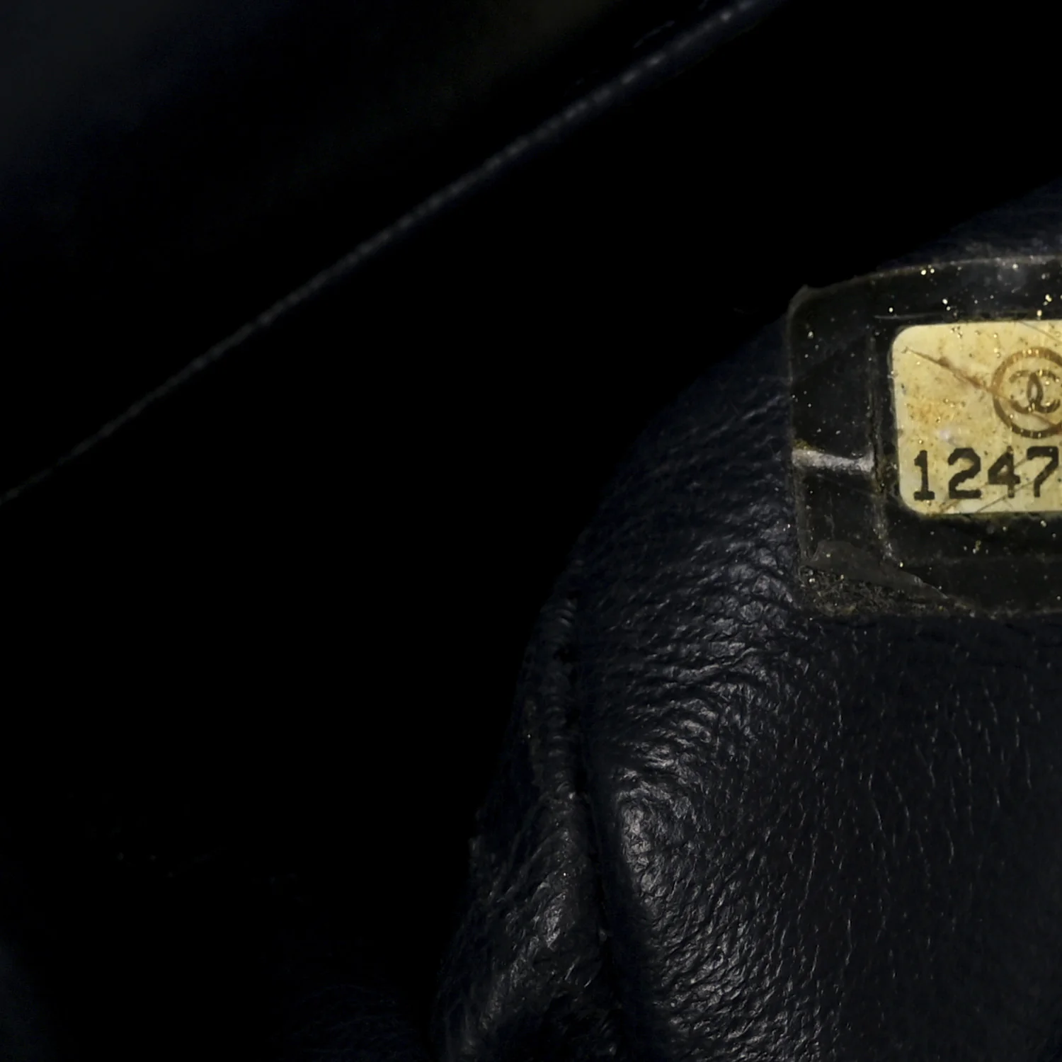 Lambskin Medium Double Flap Navy - Image 8