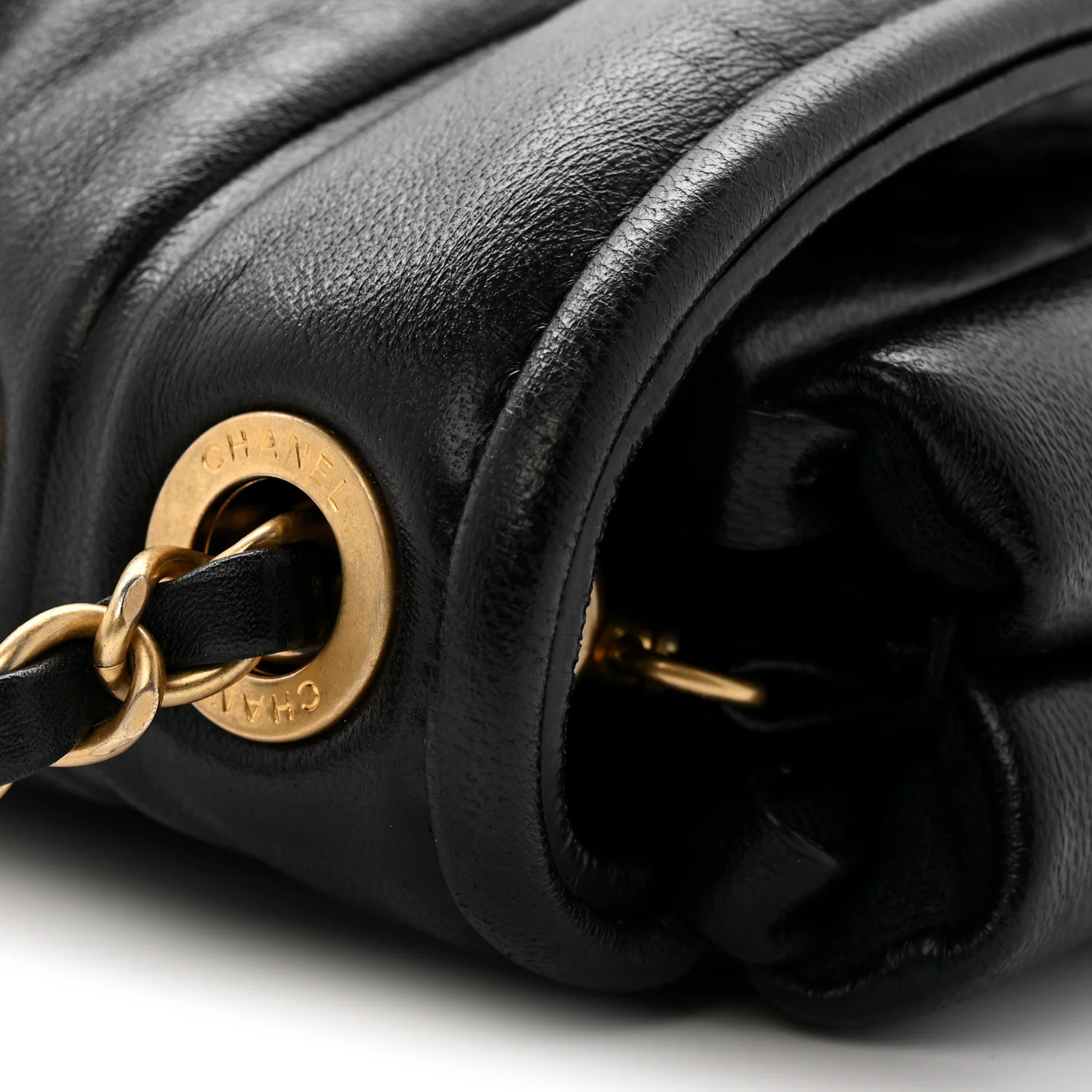 Lambskin Medium Simply Flap Black - Image 15