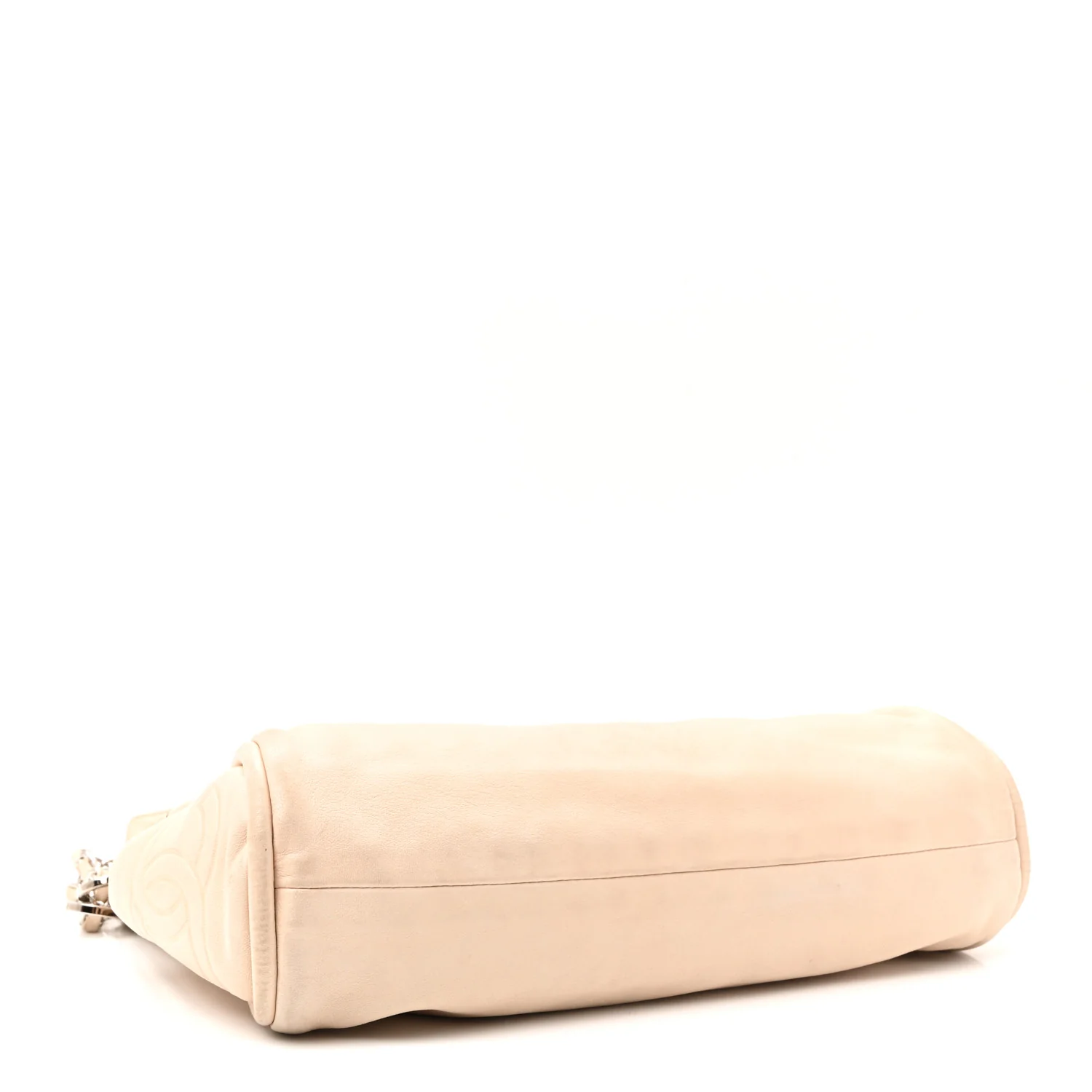 Lambskin Medium Ultimate Soft Tote Beige - Image 7