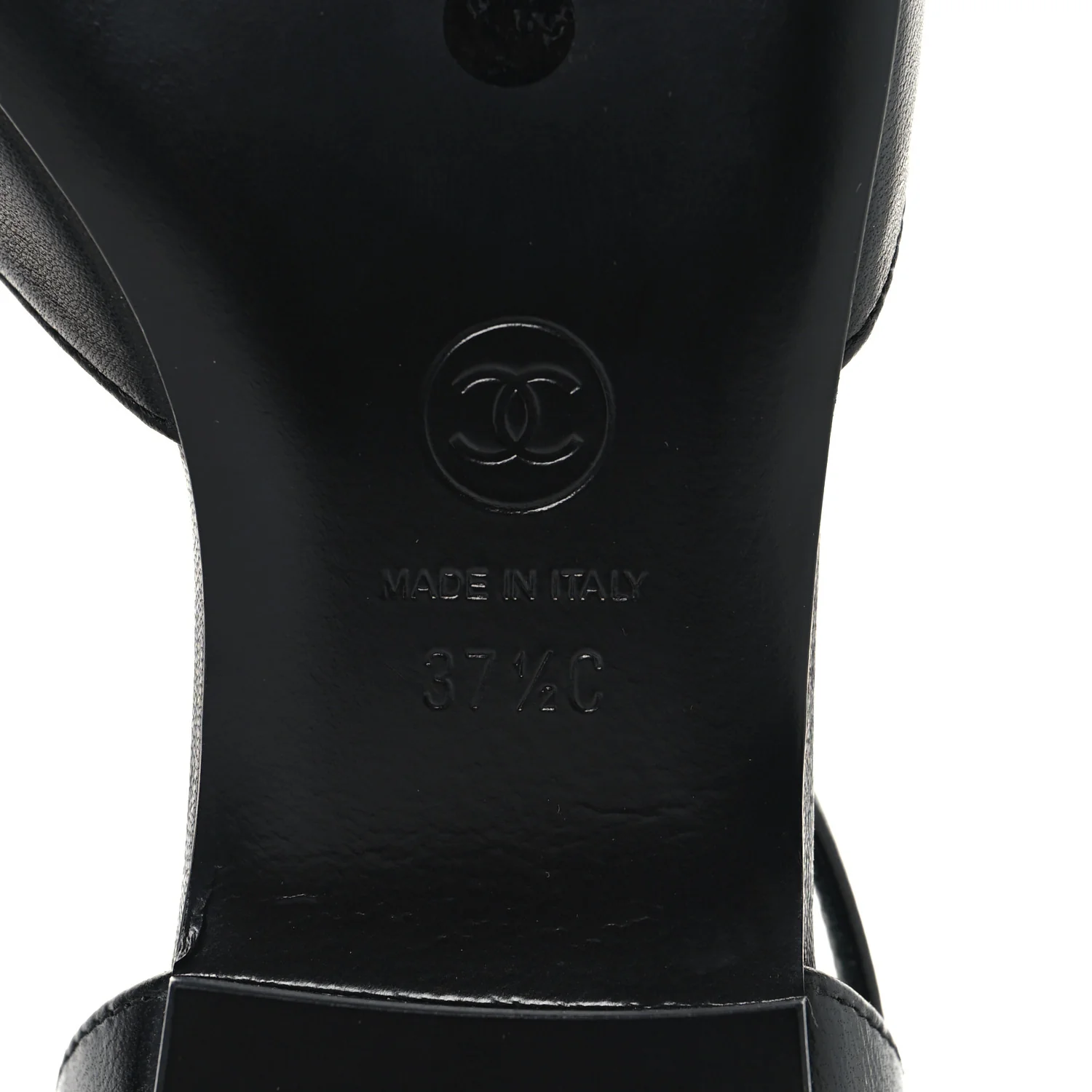 Lambskin Patent Calfskin Cap Toe Camellia Mary Jane Flats 37.5 Black - Image 7