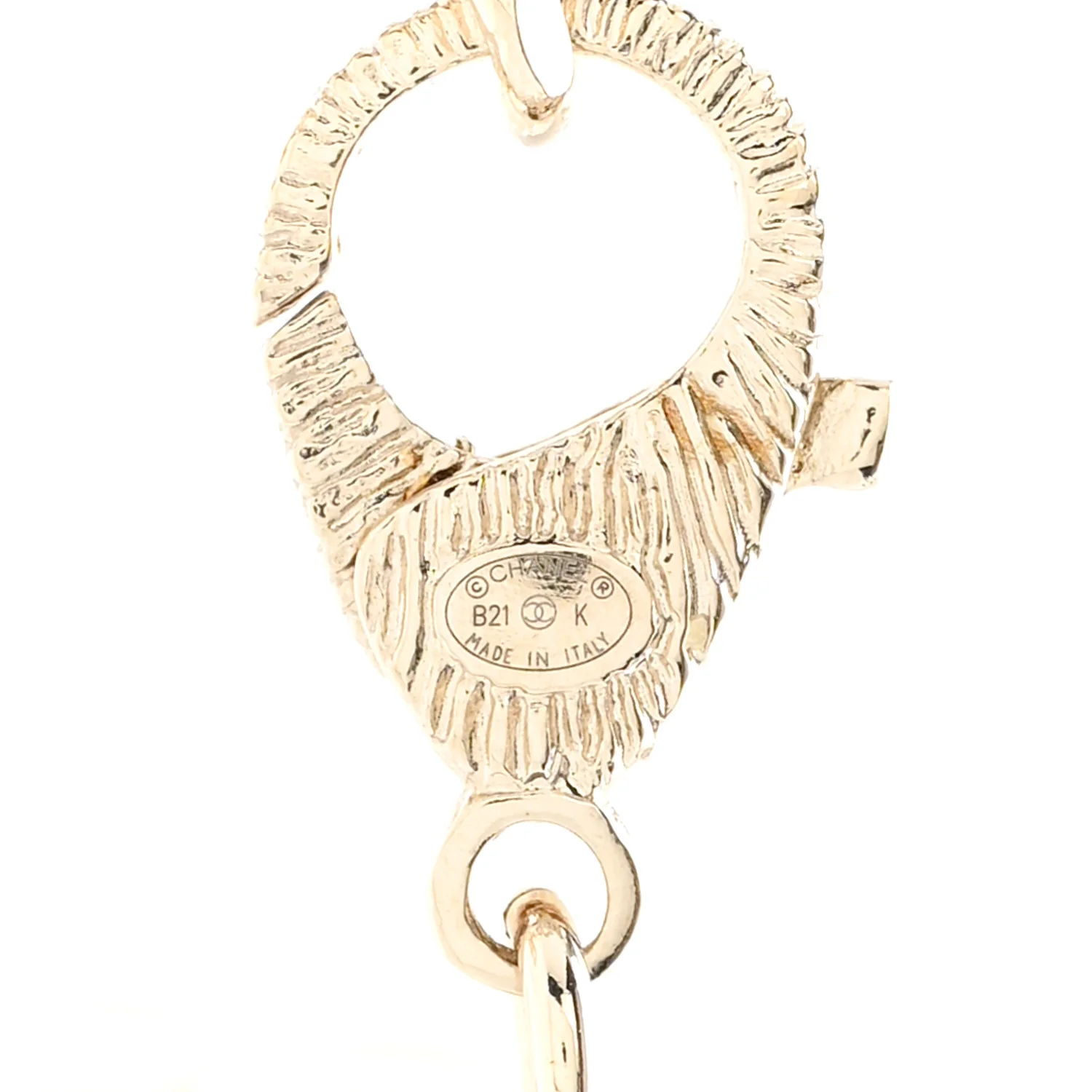 Lambskin Pearl Crystal CC Multi Strand Necklace Black Gold - Image 5