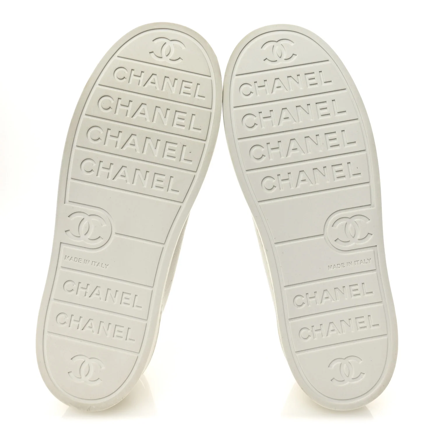 Lambskin Printed Logo Sneakers 38 White - Image 6