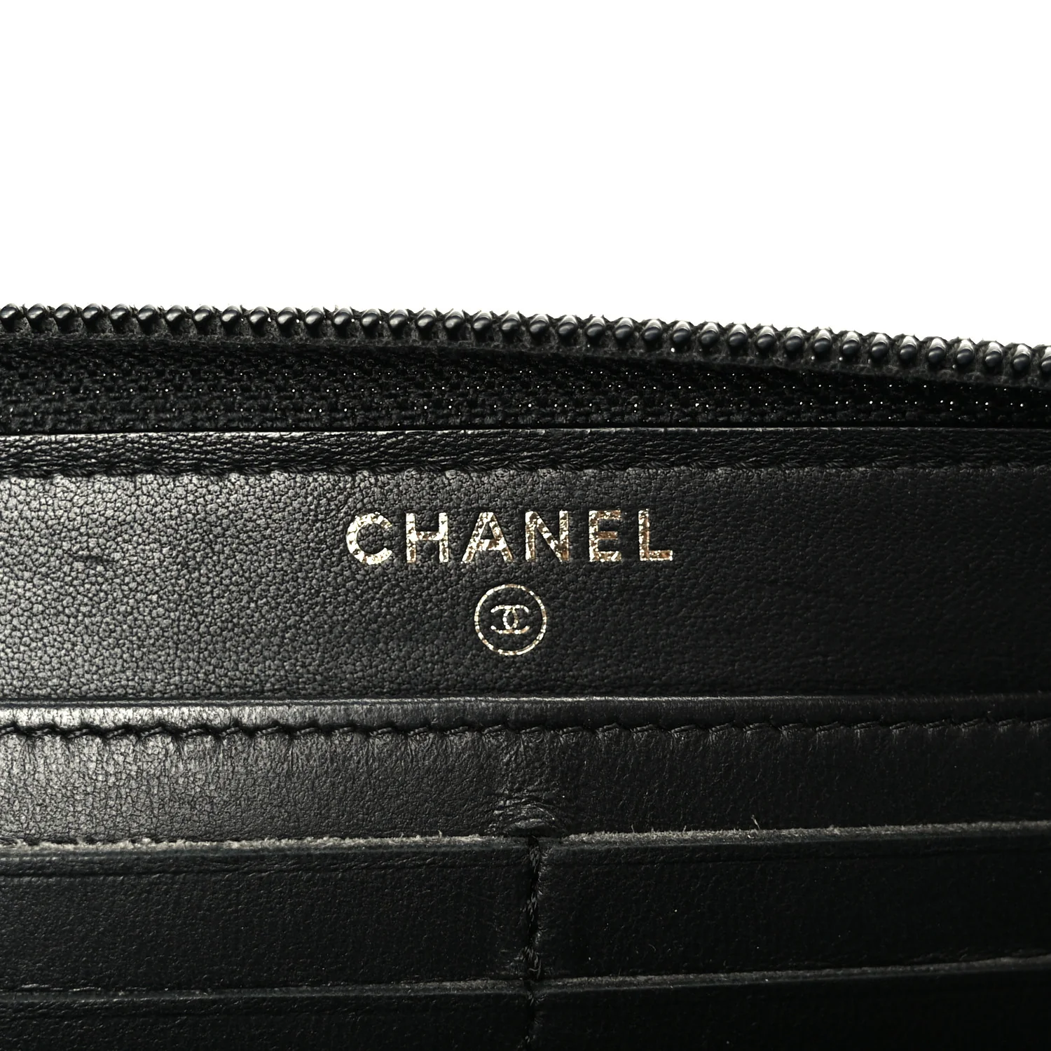 Lambskin Quilted Boy Long Zip Around Wallet Black - Image 6