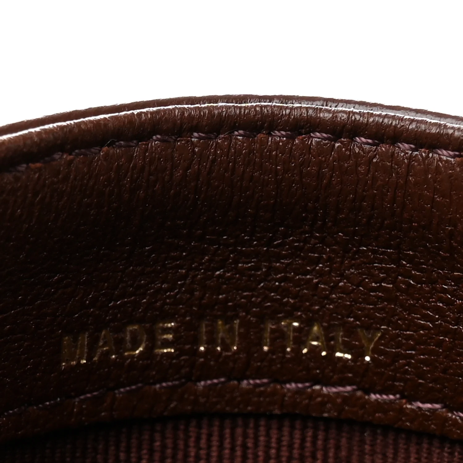 Lambskin Quilted Card Holder Burgundy - Image 7