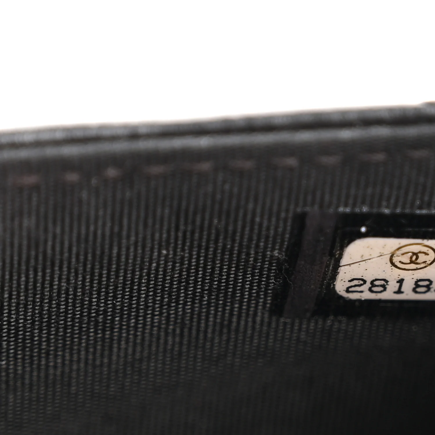 Lambskin Quilted CC Chic Flap Card Holder Black Gold - Image 8