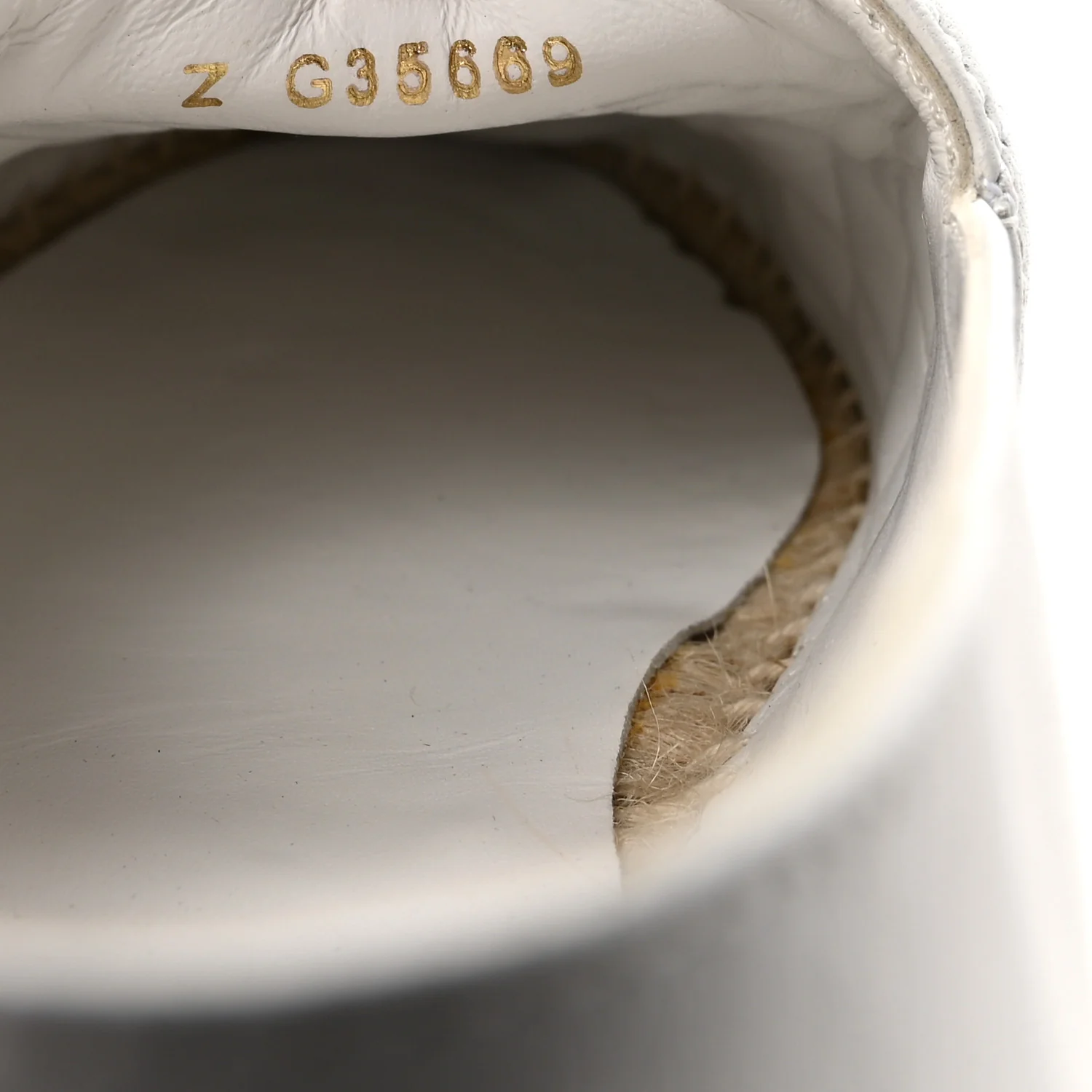 Lambskin Quilted CC Espadrilles 37 White Beige - Image 9