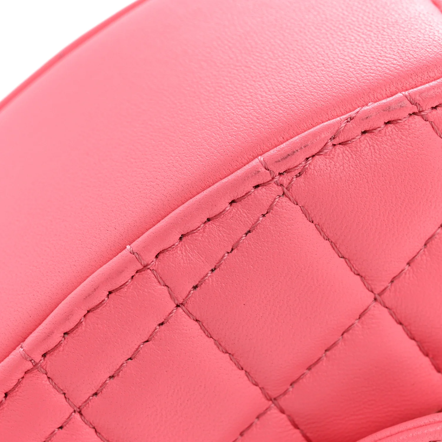 Lambskin Quilted CC In Love Heart Bag Pink - Image 11
