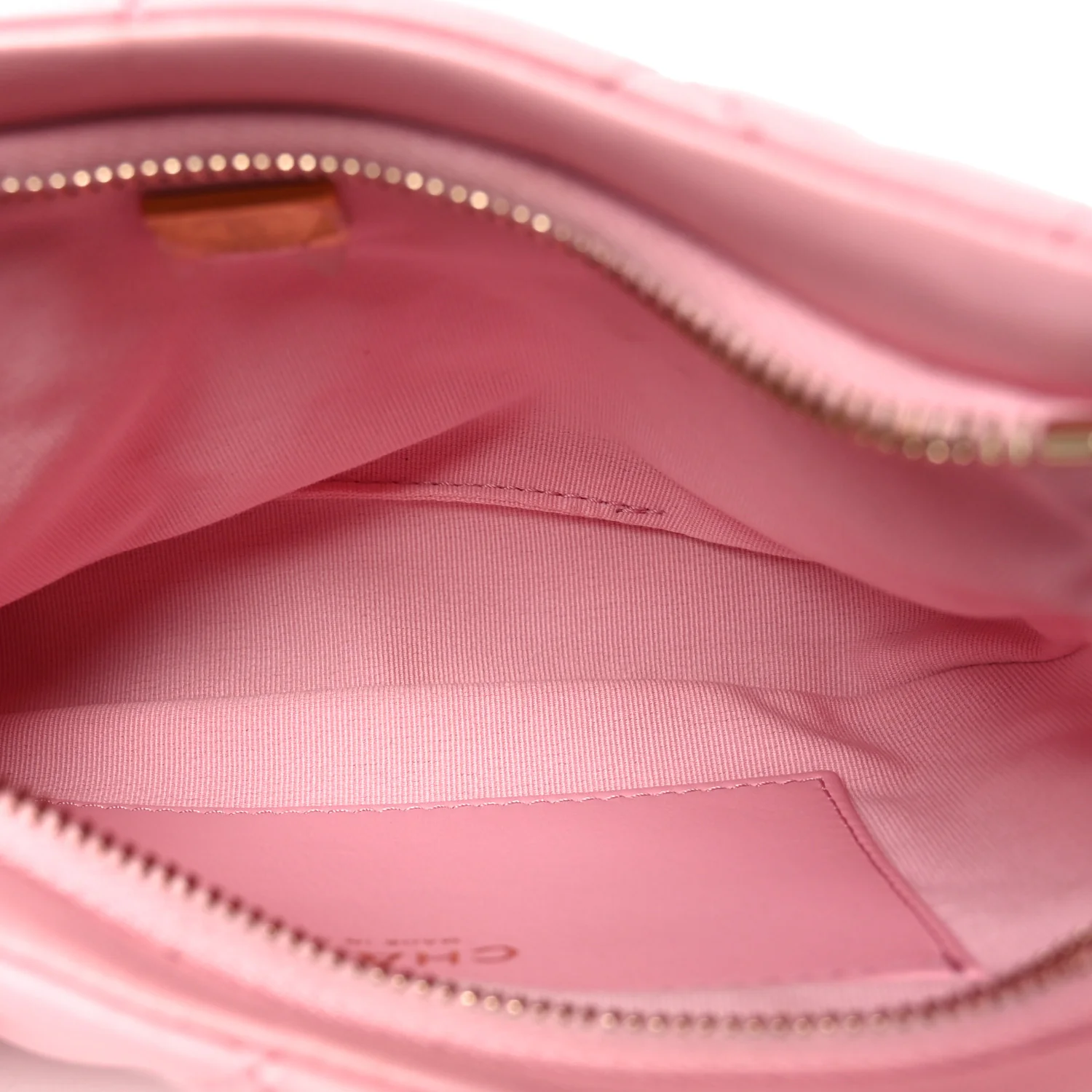 Lambskin Quilted CC Links Hobo Light Pink - Image 5