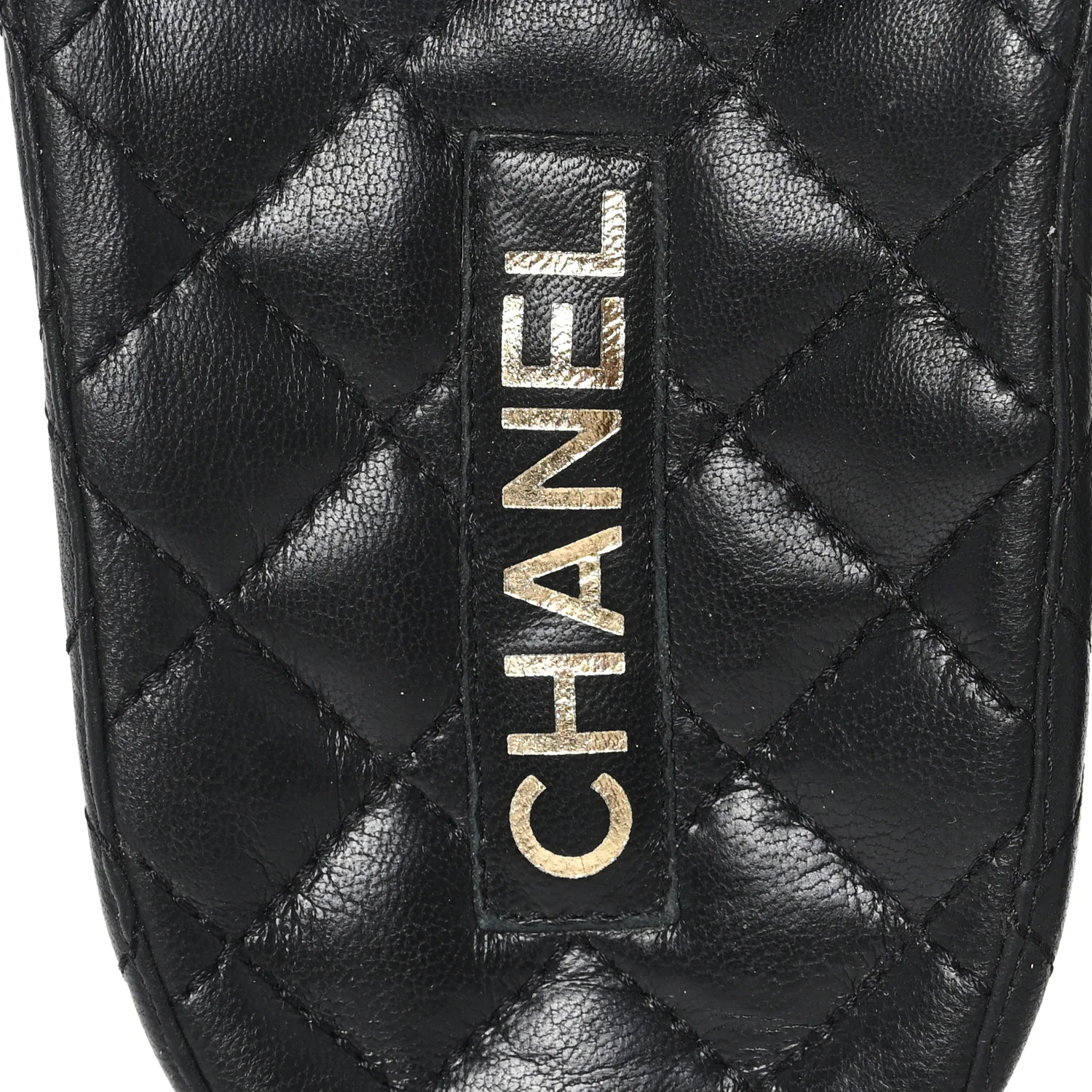 Lambskin Quilted CC Mules Sandals 37 Black - Image 8