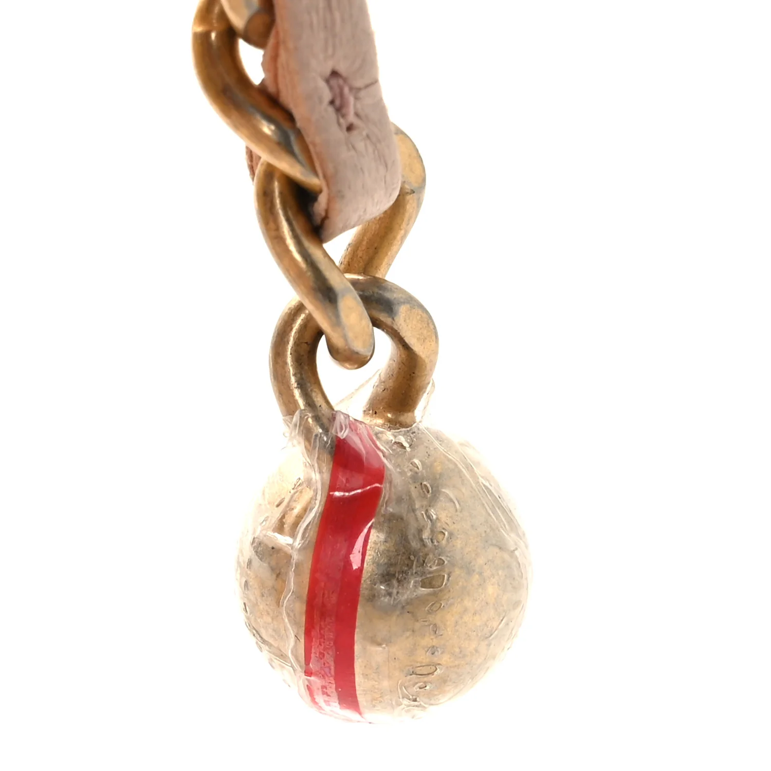 Lambskin Quilted CC Pearl Crush Wallet on Chain WOC Light Pink - Image 14