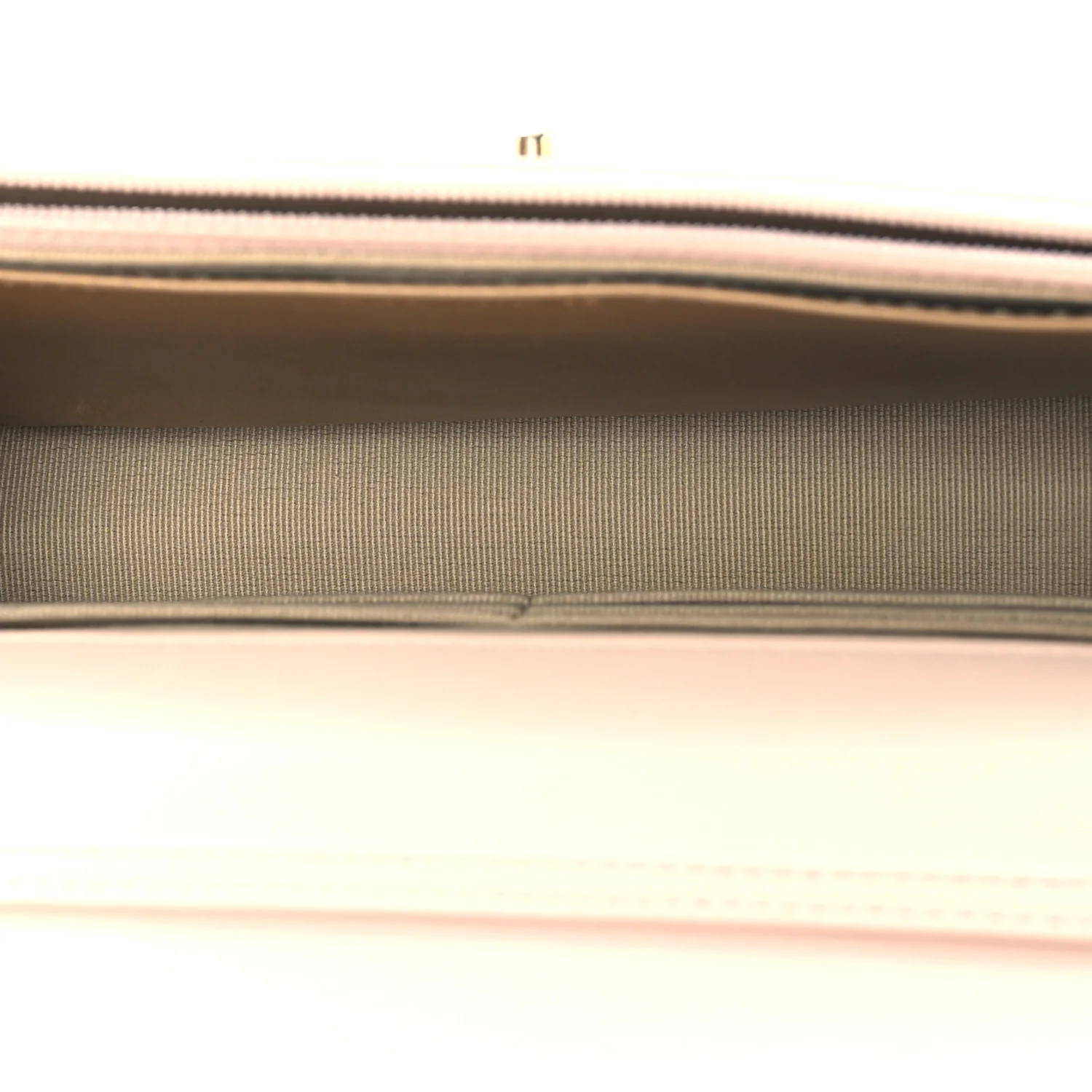 Lambskin Quilted CC Pearl Crush Wallet on Chain WOC Light Pink - Image 5