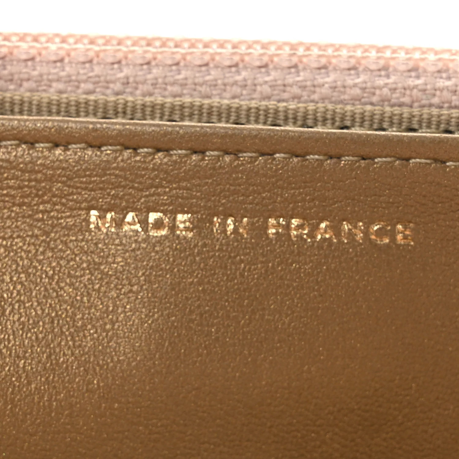Lambskin Quilted CC Pearl Crush Wallet on Chain WOC Light Pink - Image 7
