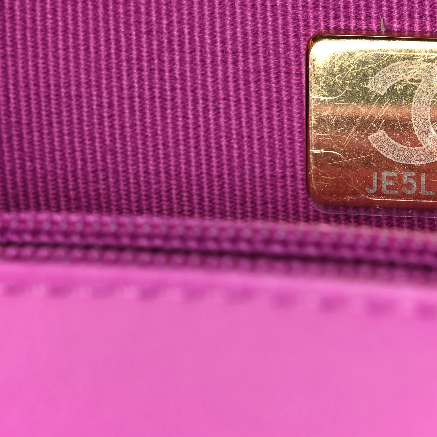 Lambskin Quilted CC Small Dynasty Flap Purple - Image 7