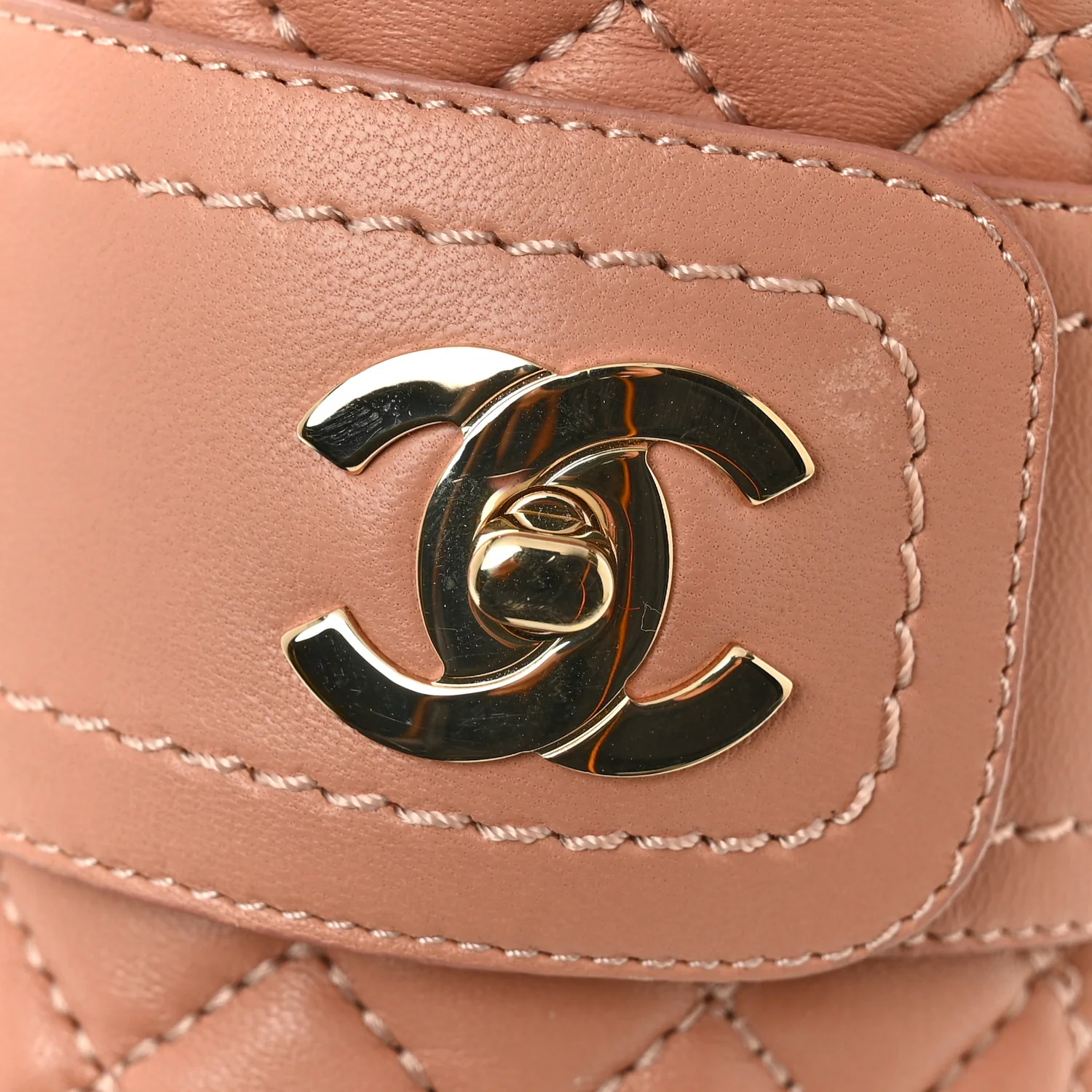 Lambskin Quilted CC Turnlock Loafers 35.5 Dark Pink - Image 12