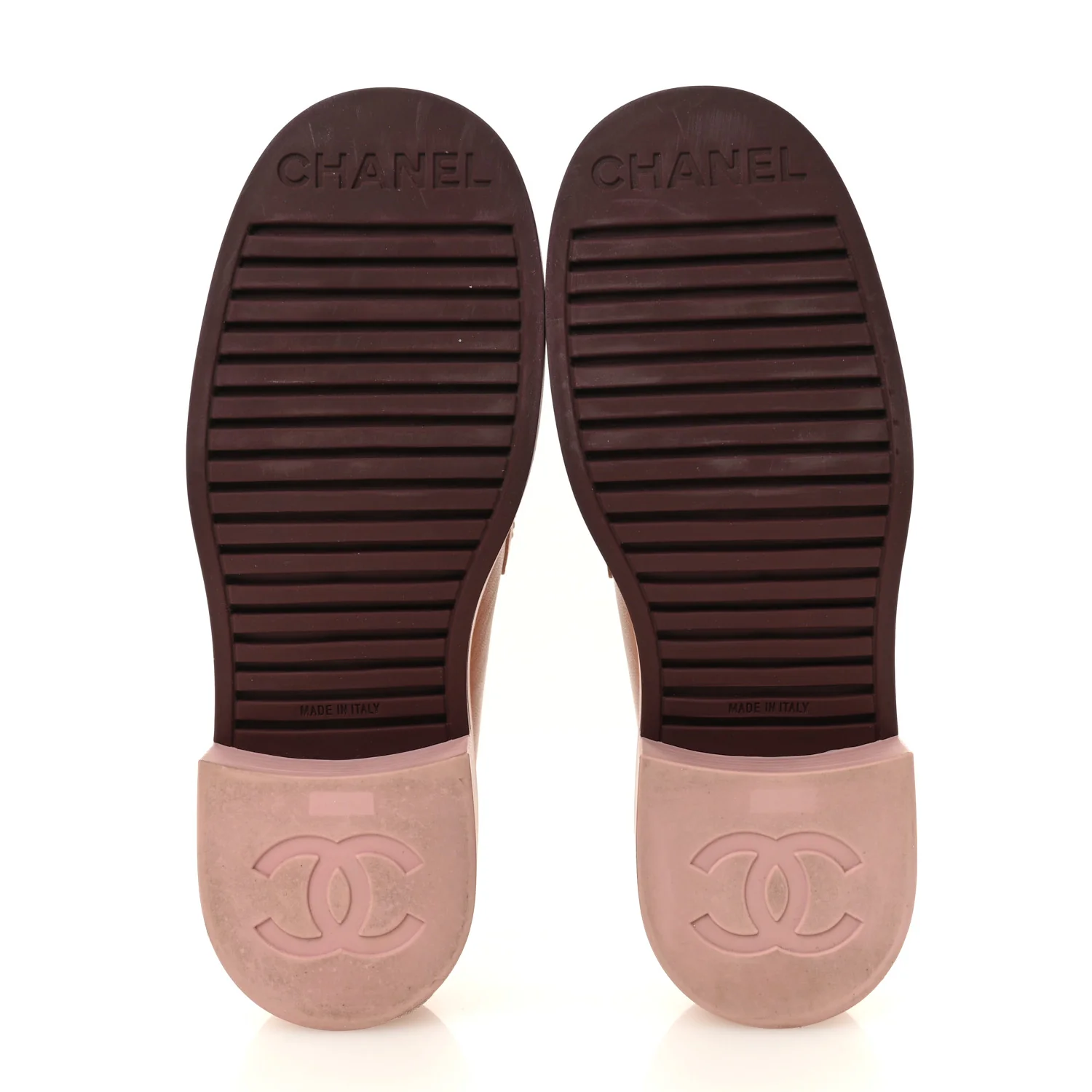Lambskin Quilted CC Turnlock Loafers 35.5 Dark Pink - Image 6