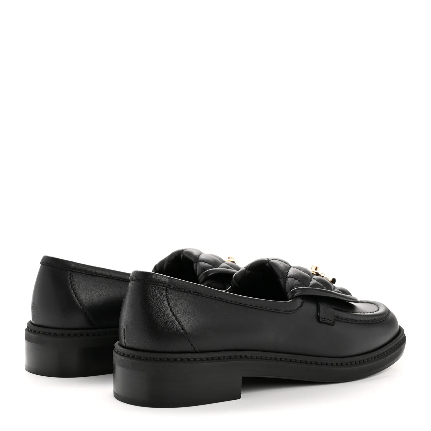 Lambskin Quilted CC Turnlock Loafers 37.5 Black - Image 5